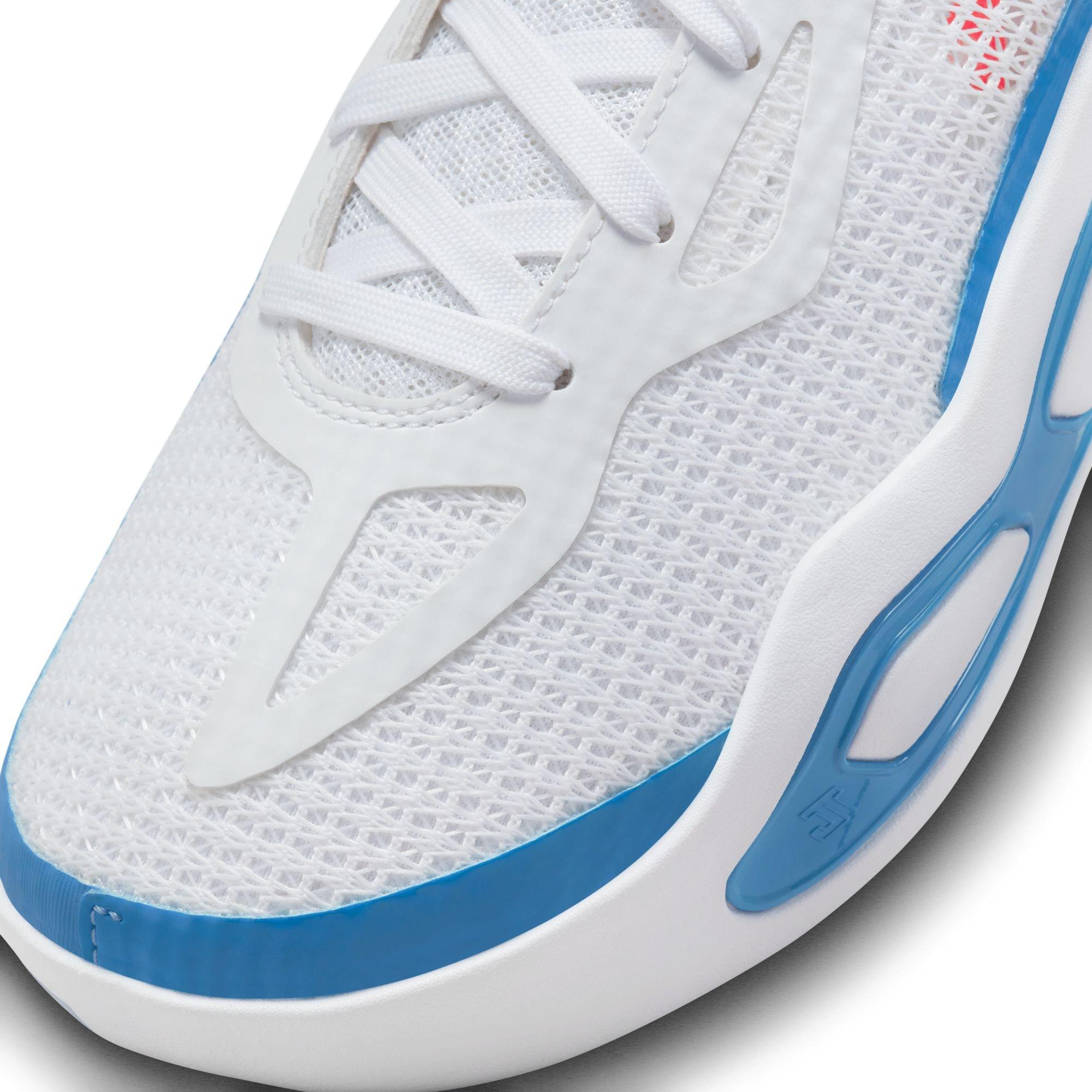Jordan Tatum 1 "St. Louis" Grade School Kids' Basketball Shoe - WHITE/RED/BLUE Thumbnail View 4