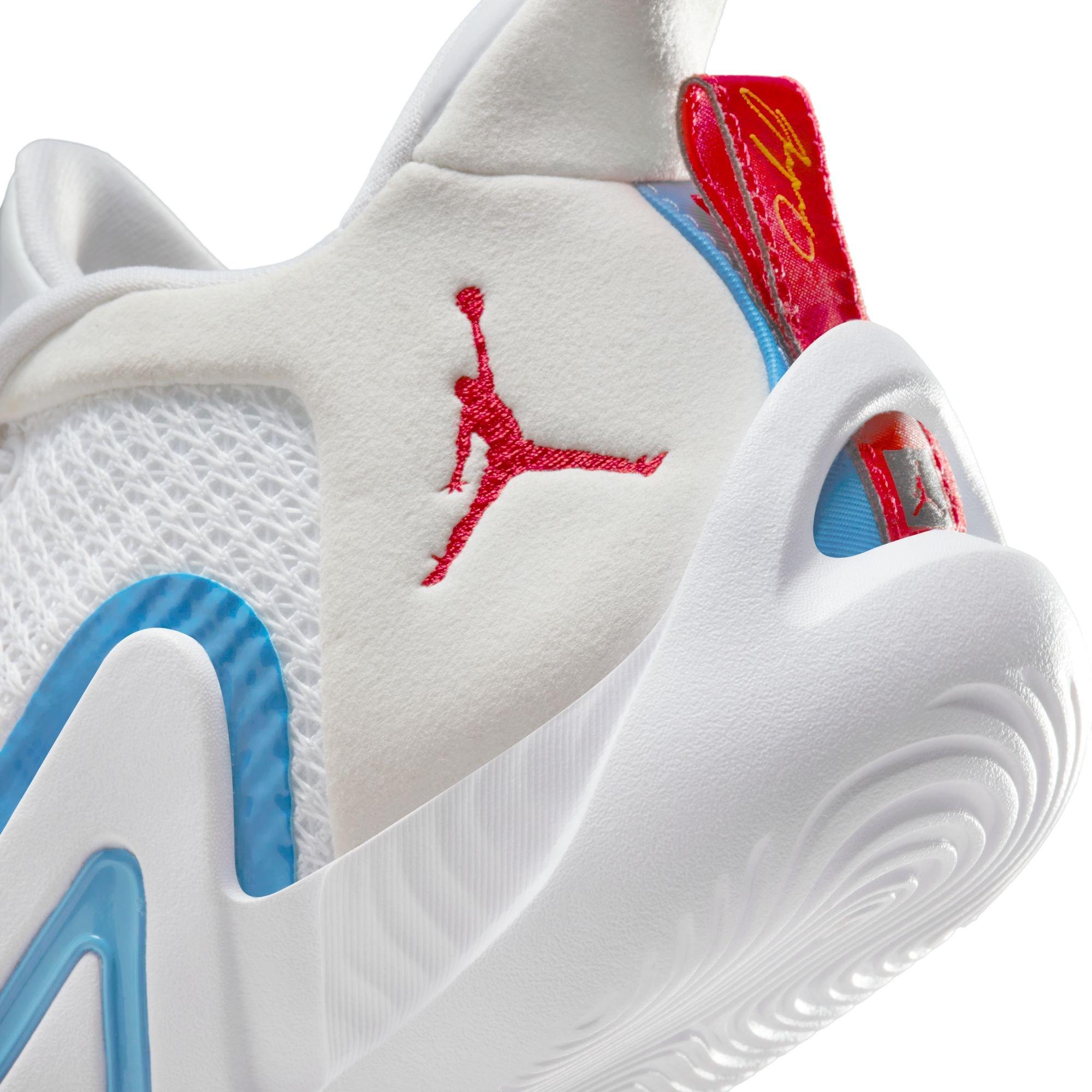 Jordan Tatum 1 "St. Louis" Grade School Kids' Basketball Shoe - WHITE/RED/BLUE Thumbnail View 5