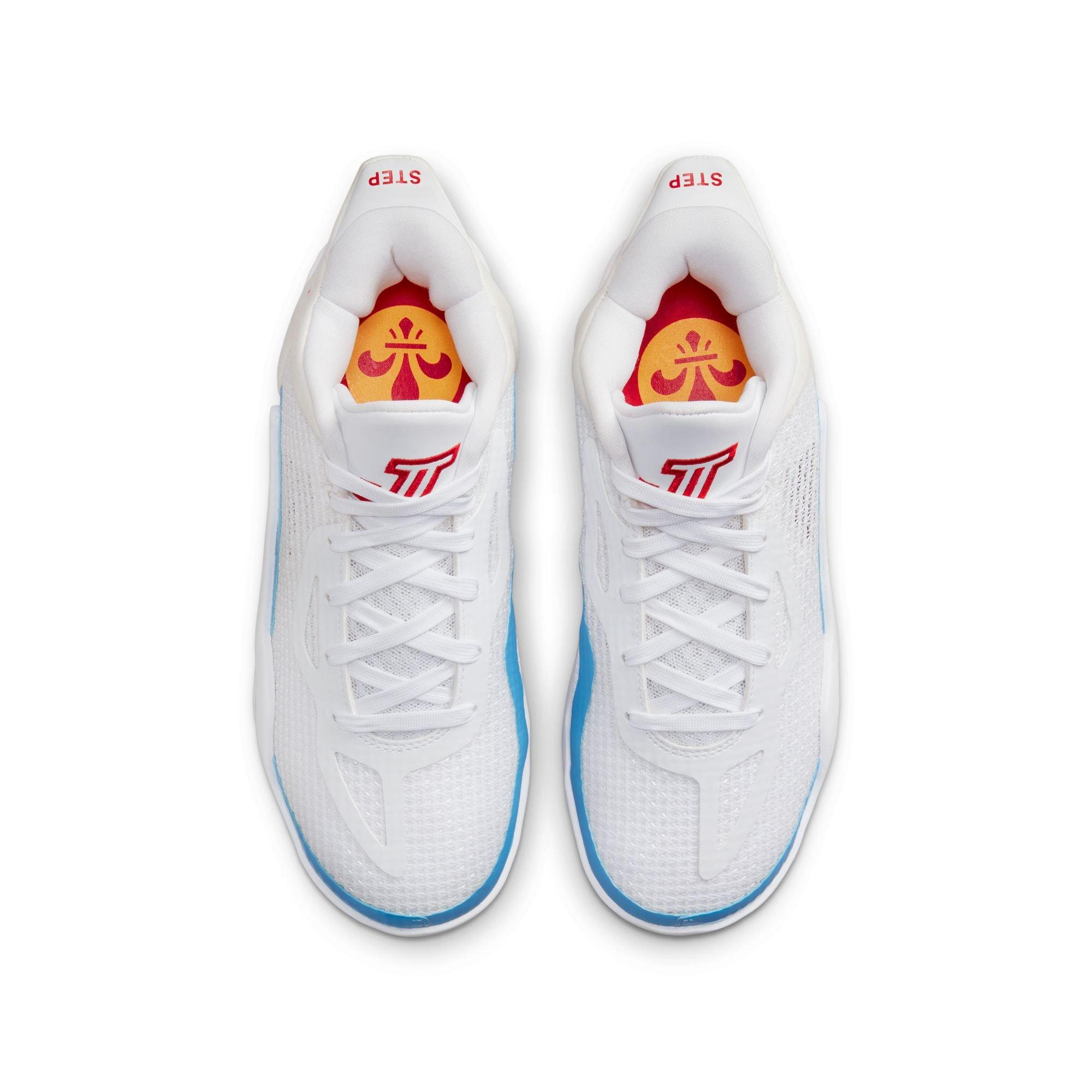 Jordan Tatum 1 "St. Louis" Grade School Kids' Basketball Shoe - WHITE/RED/BLUE Thumbnail View 10