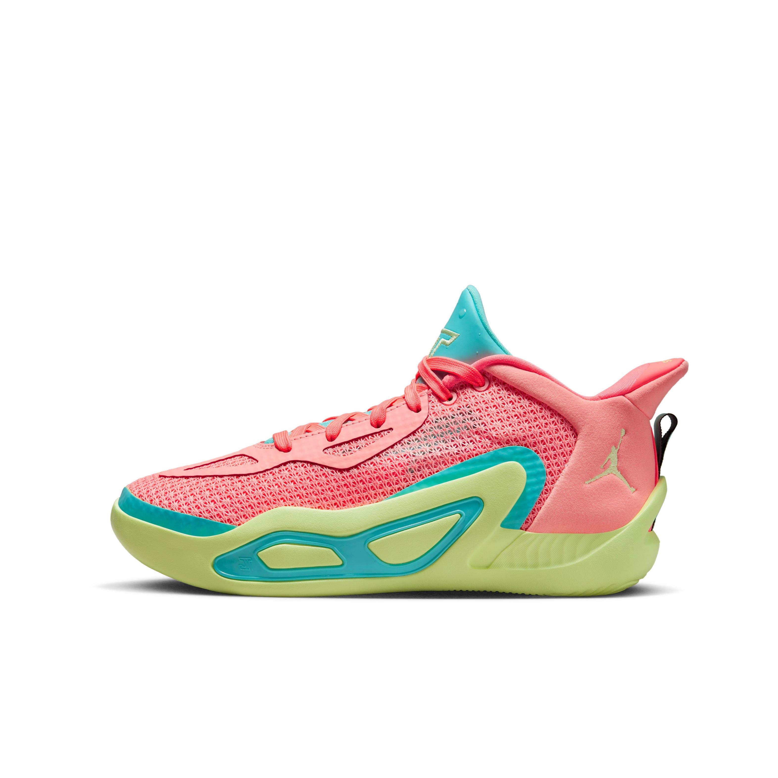 Jordan Tatum 1 "Pink Lemonade" Grade School Kids' Basketball Shoe - PINK/YELLOW Thumbnail View 8