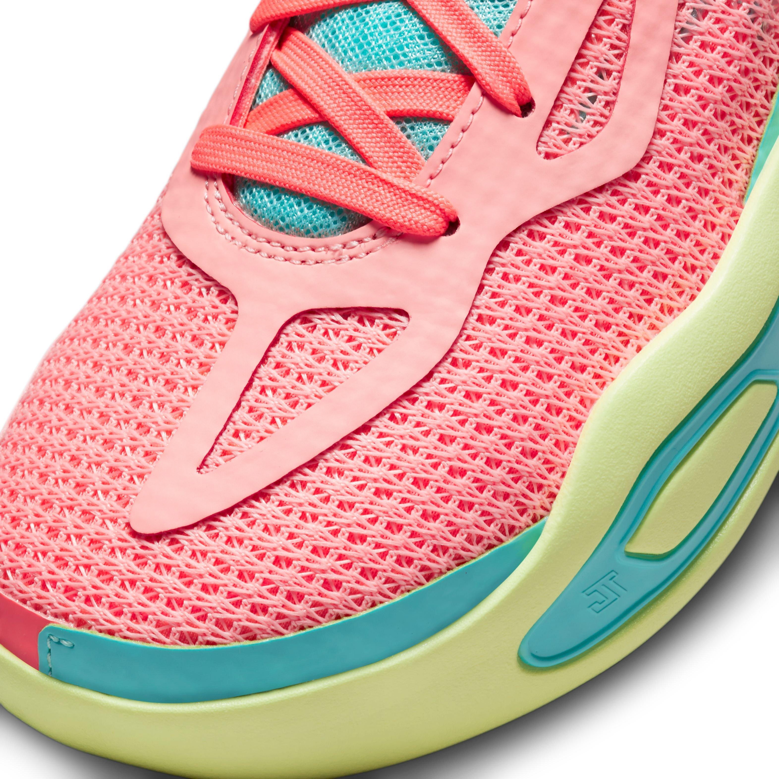 Jordan Tatum 1 "Pink Lemonade" Grade School Kids' Basketball Shoe - PINK/YELLOW Thumbnail View 4