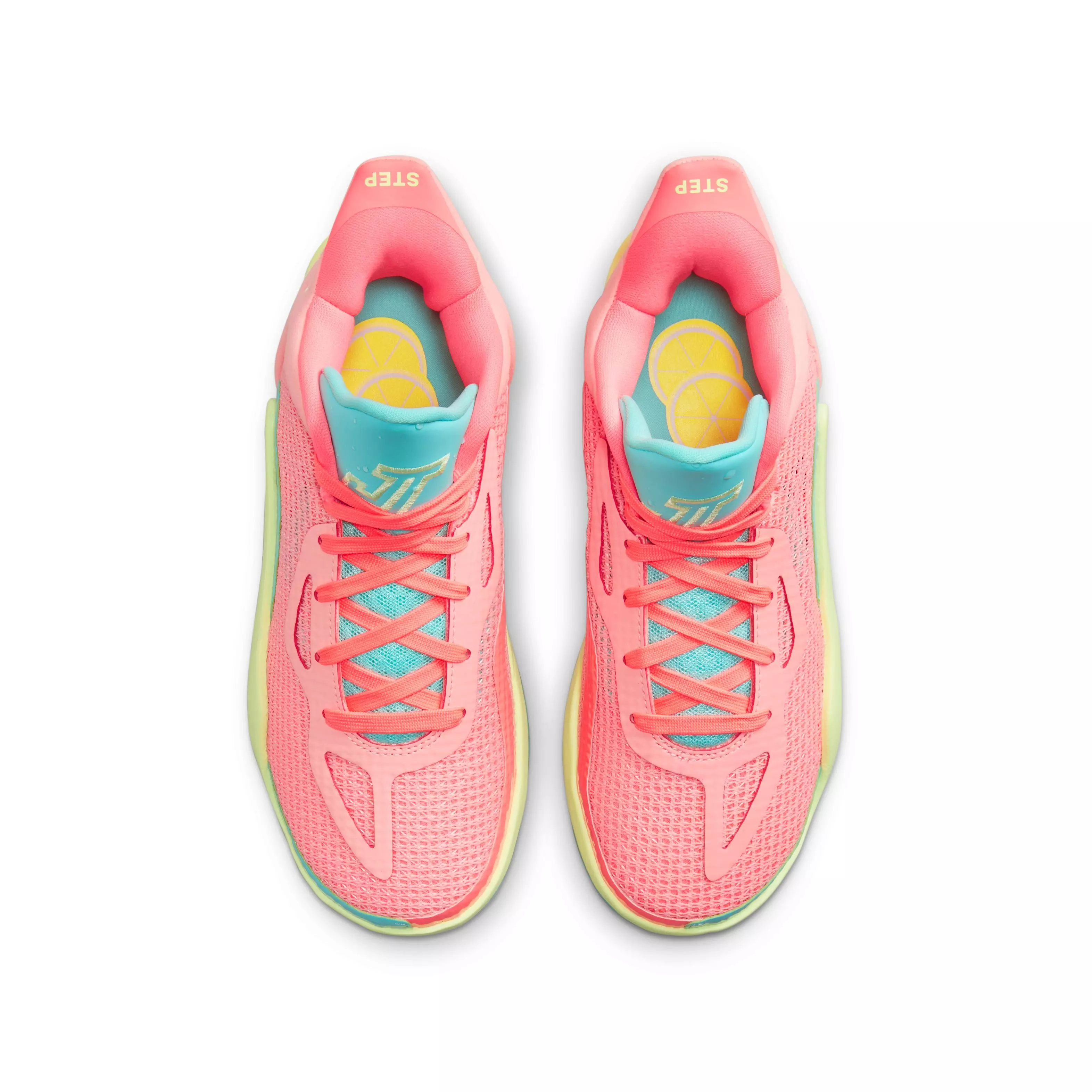 Jordan Tatum 1 "Pink Lemonade" Grade School Kids' Basketball Shoe - PINK/YELLOW