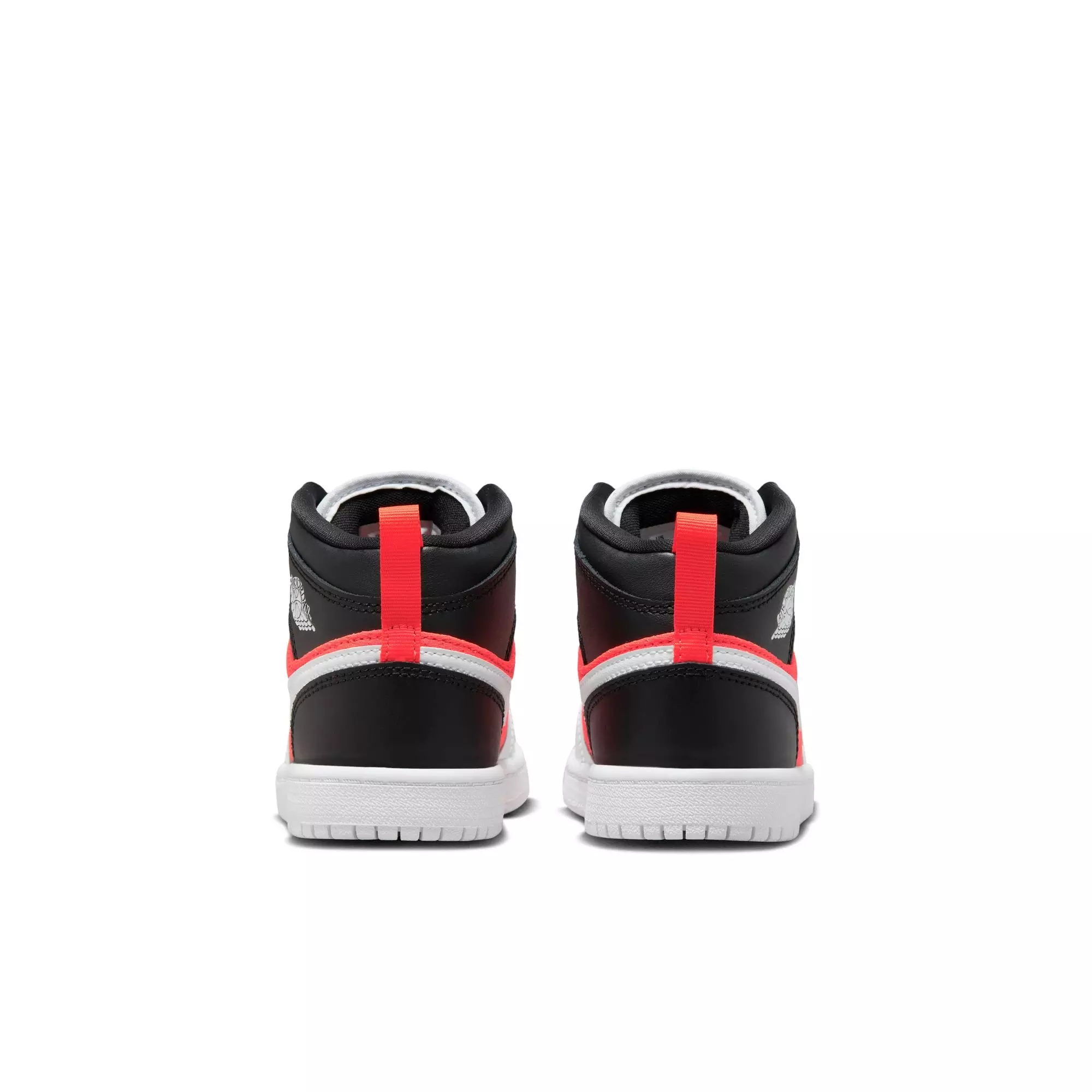 Jordan 1 Mid SE "Black/White/Infrared 23" Preschool Boys' Shoe - BLACK/INFRARED