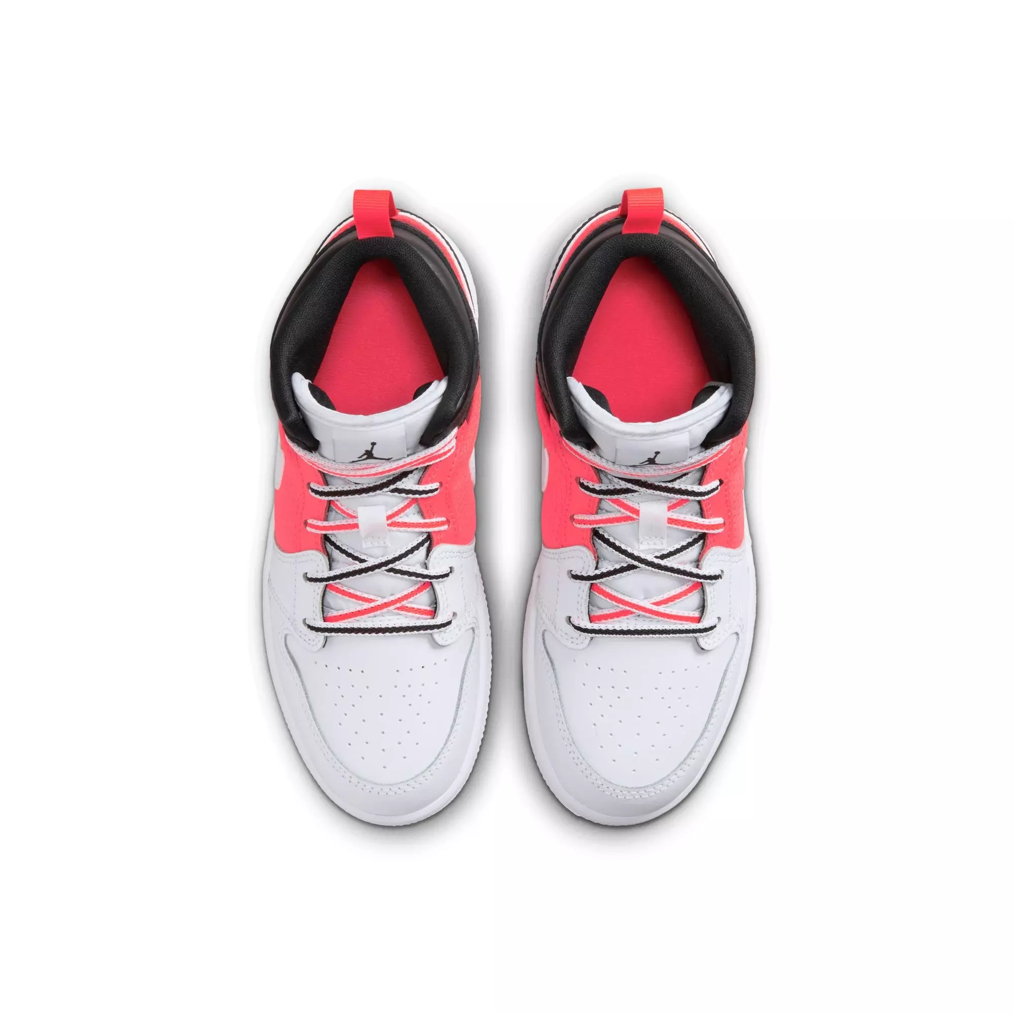 Jordan 1 Mid SE "Black/White/Infrared 23" Preschool Boys' Shoe - BLACK/INFRARED