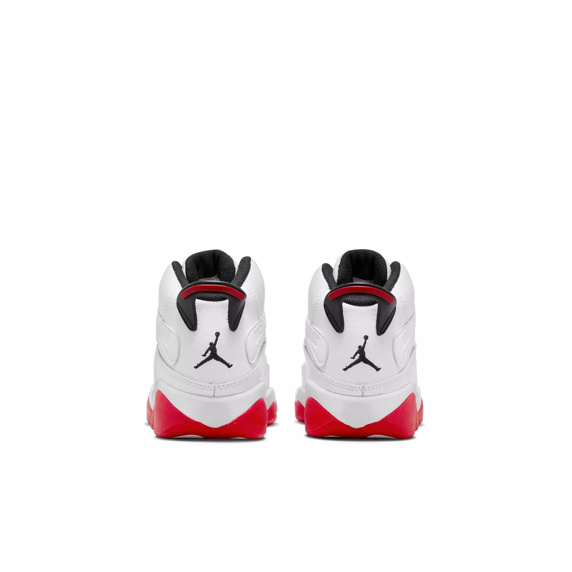 Jordan 6 Rings "White/University Red/Black" Preschool Boys' Shoe - WHITE/RED
