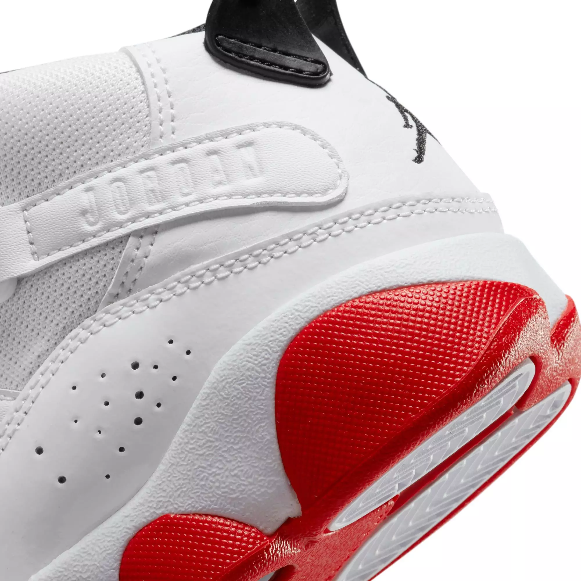 Jordan 6 Rings "White/University Red/Black" Preschool Boys' Shoe - WHITE/RED