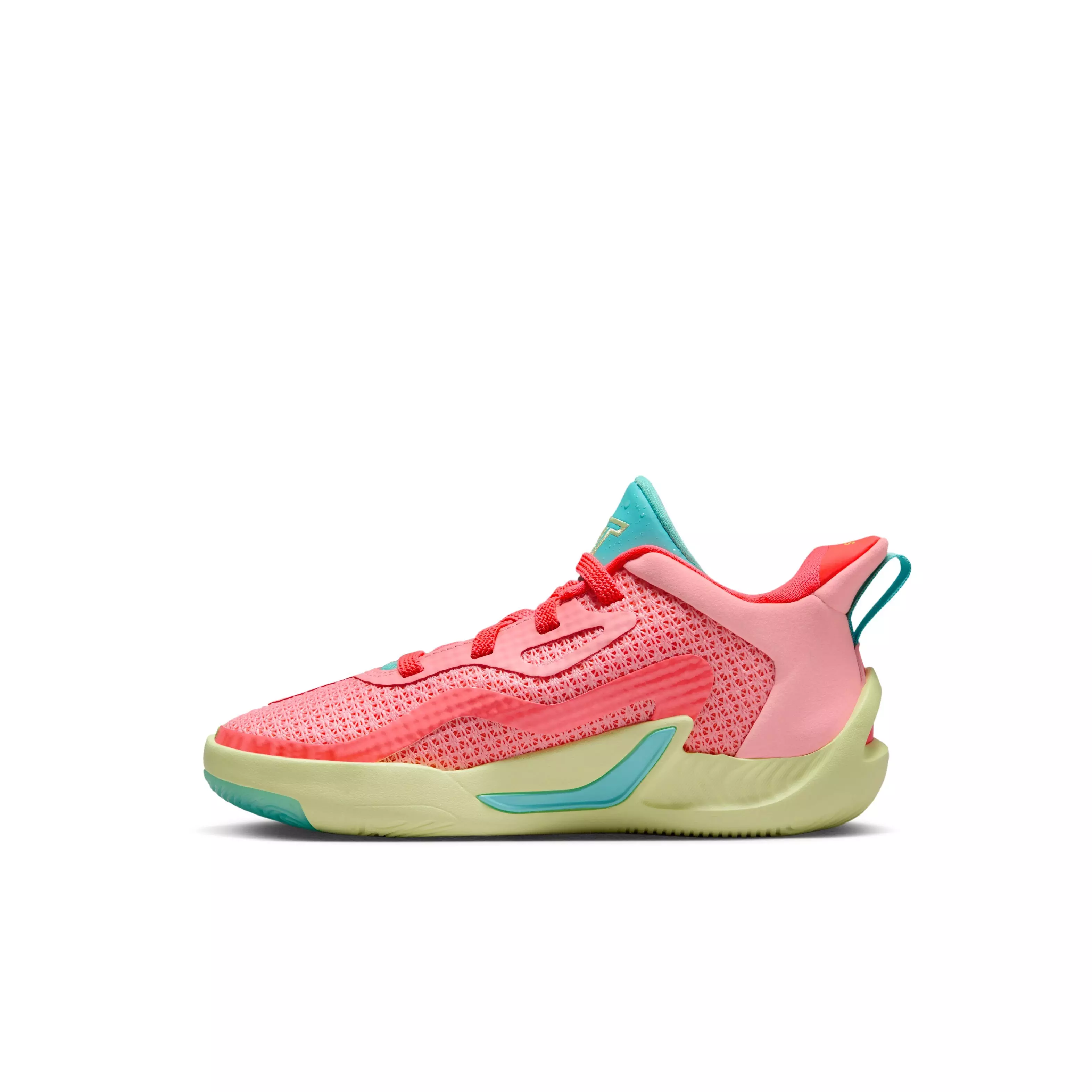 Jordan Tatum 1 "Pink Lemonade" Preschool Kids' Basketball Shoe - PINK/YELLOW