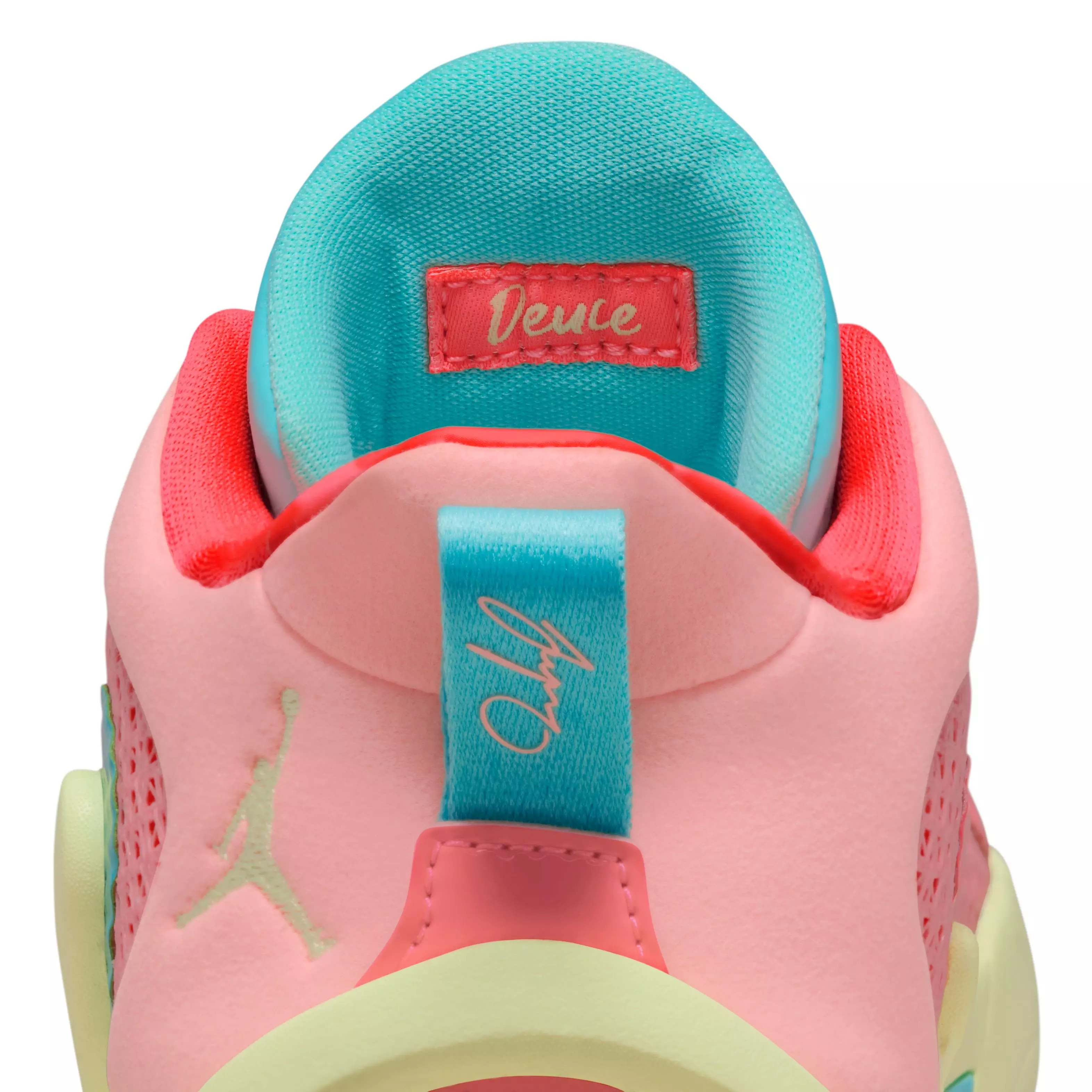 Jordan Tatum 1 "Pink Lemonade" Preschool Kids' Basketball Shoe - PINK/YELLOW