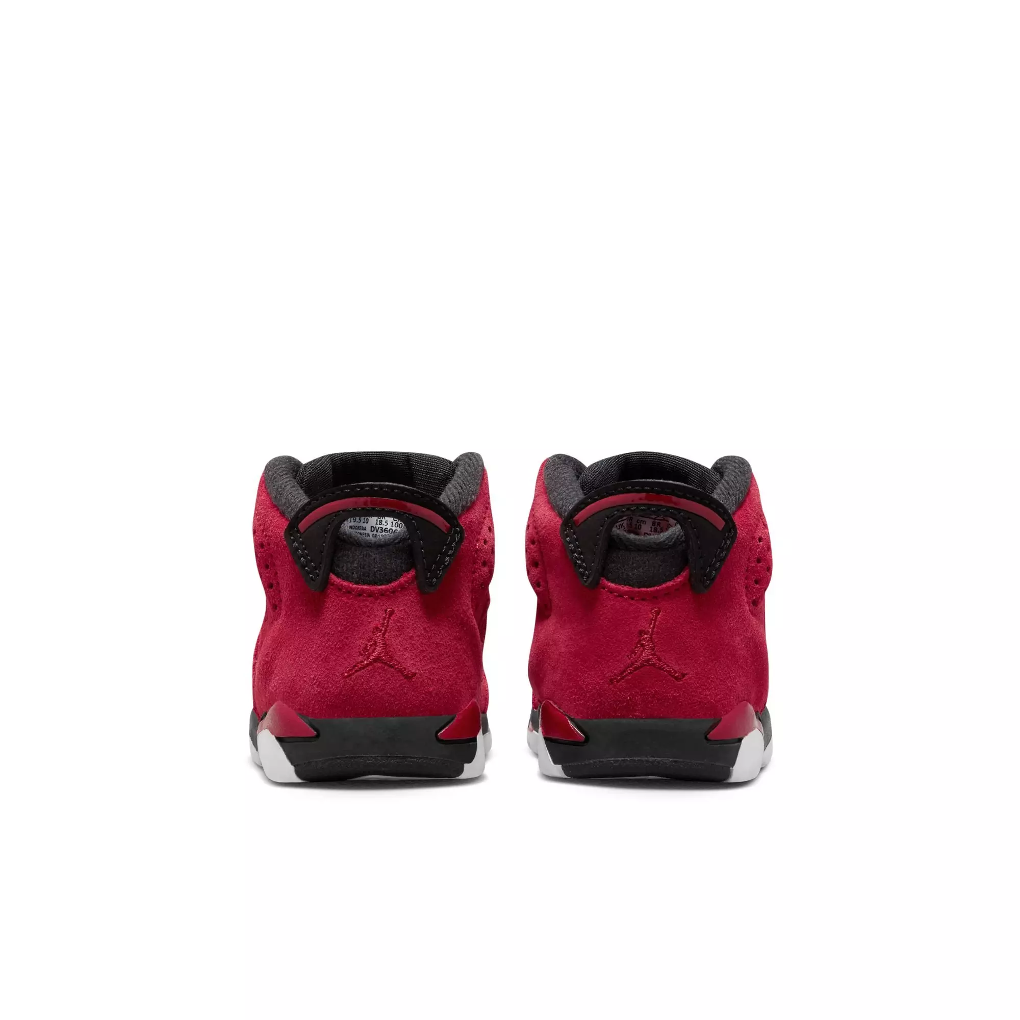 Jordan 6 Retro "Toro Bravo" Toddler Kids' Shoe - VARSITY RED/BLACK