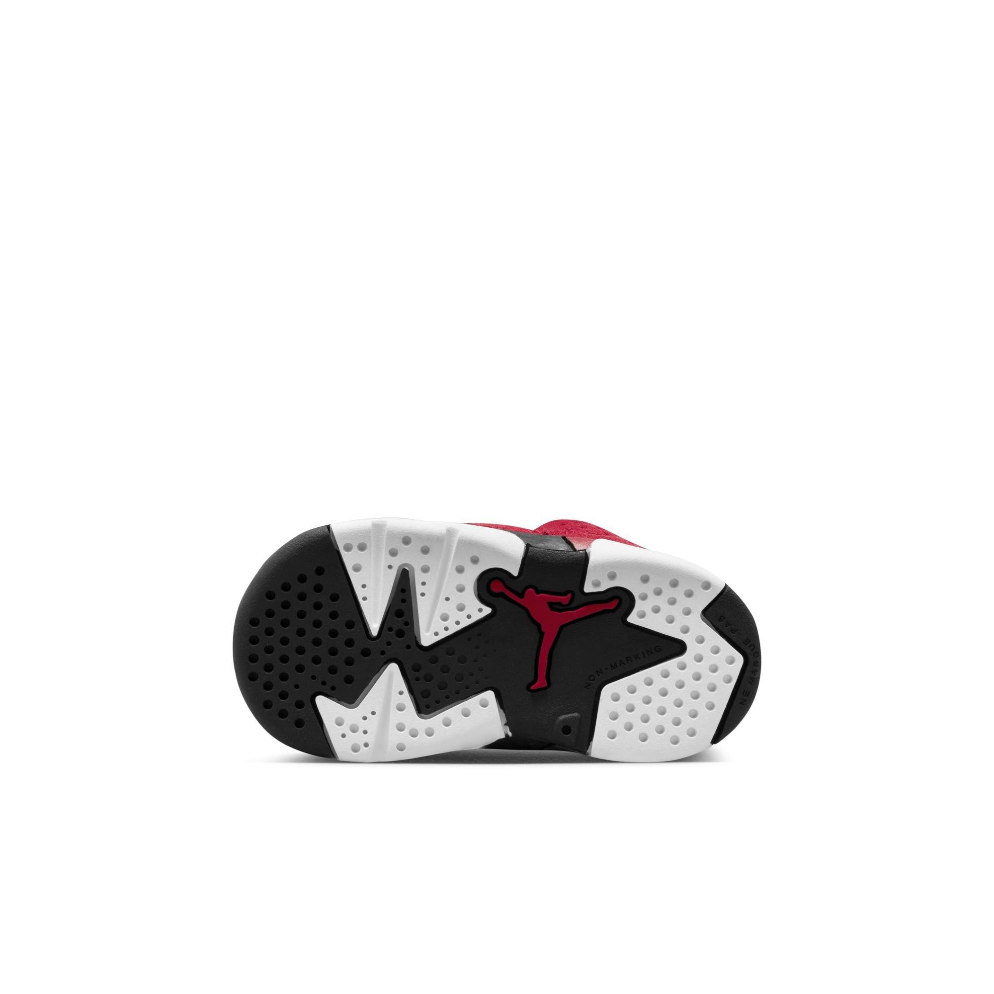 Jordan 6 Retro "Toro Bravo" Toddler Kids' Shoe - VARSITY RED/BLACK Thumbnail View 9