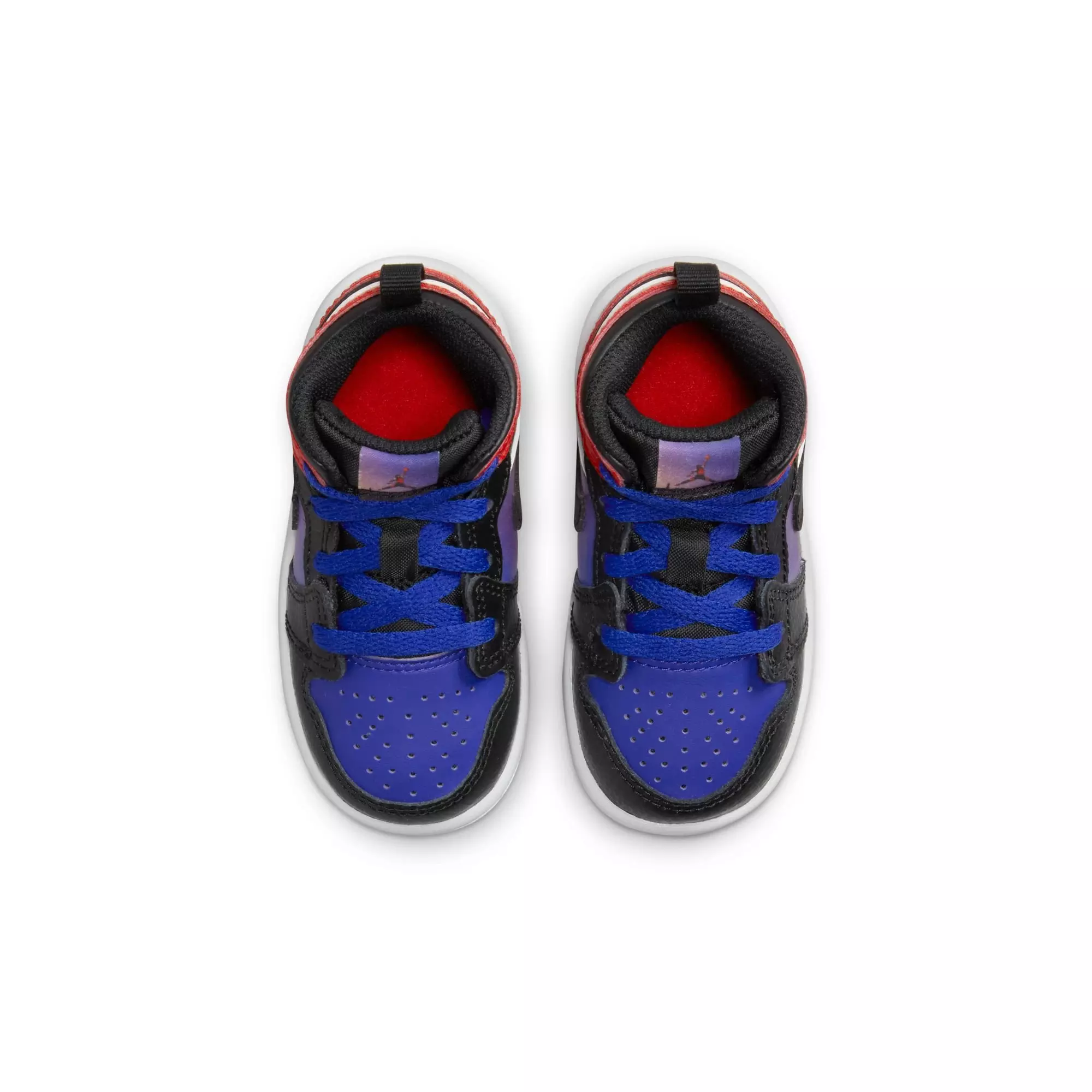 Jordan 1 Mid SS "Skyline" Toddler Kids' Shoe - Purple/Black/Red