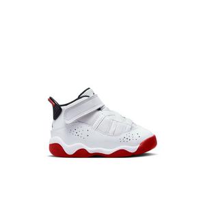 Jordan 6 Rings "White/University Red/Black" Toddler Boys' Basketball Shoe