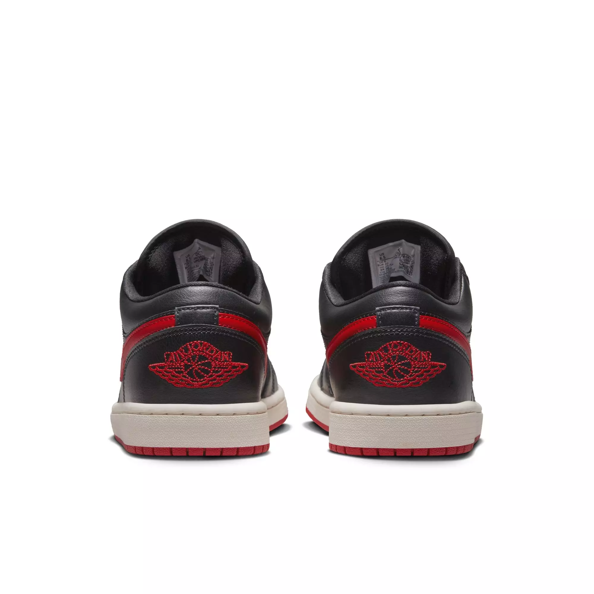 Jordan 1 Low "Black/Gym Red/Sail" Women's Shoe - RED/BLACK/WHITE