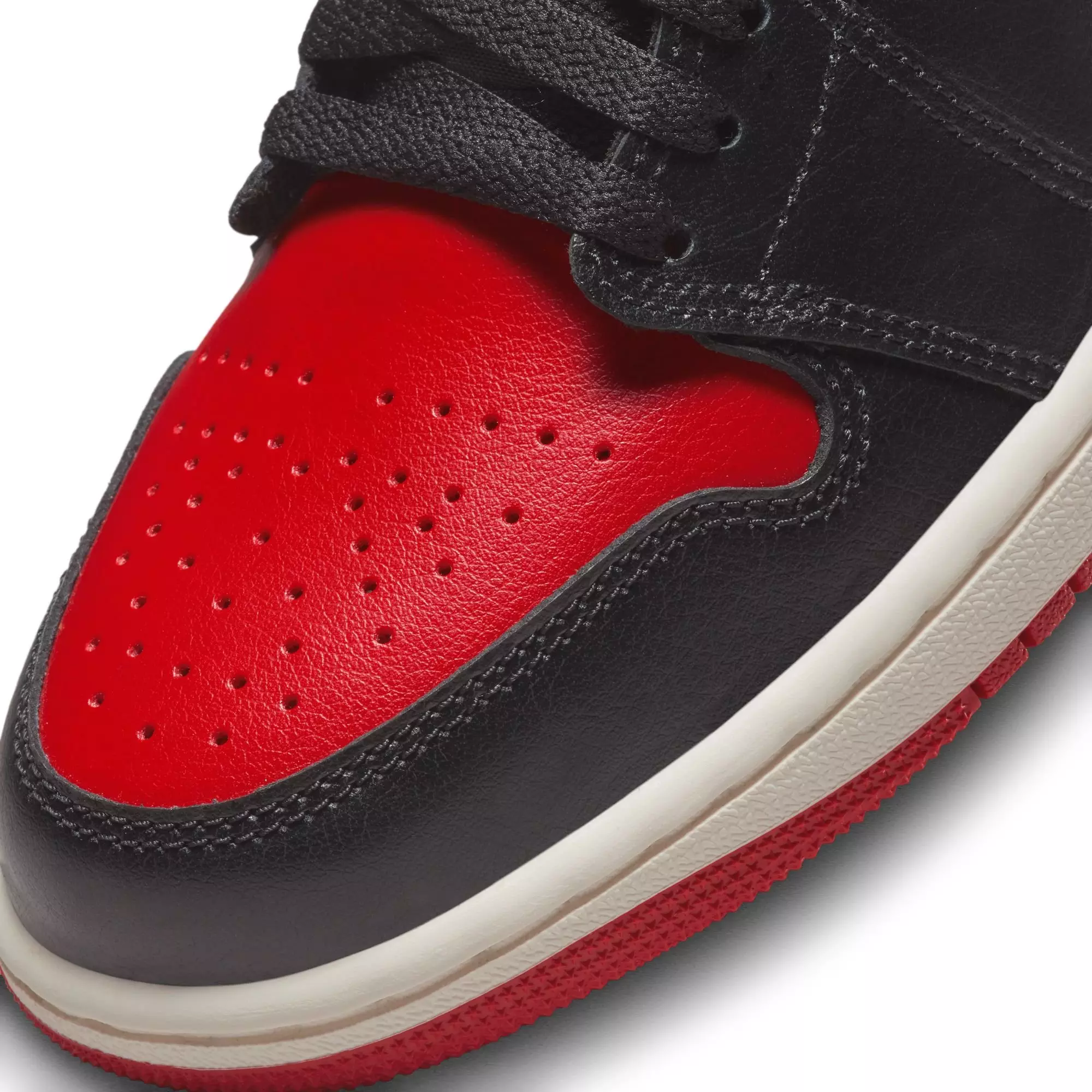 Jordan 1 Low "Black/Gym Red/Sail" Women's Shoe - RED/BLACK/WHITE