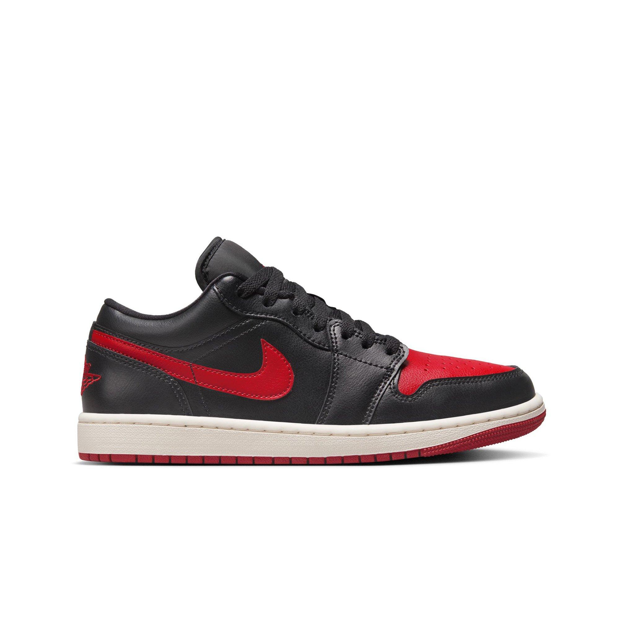 Jordan 1 Low Black Gym Red Sail Women s Shoe Hibbett