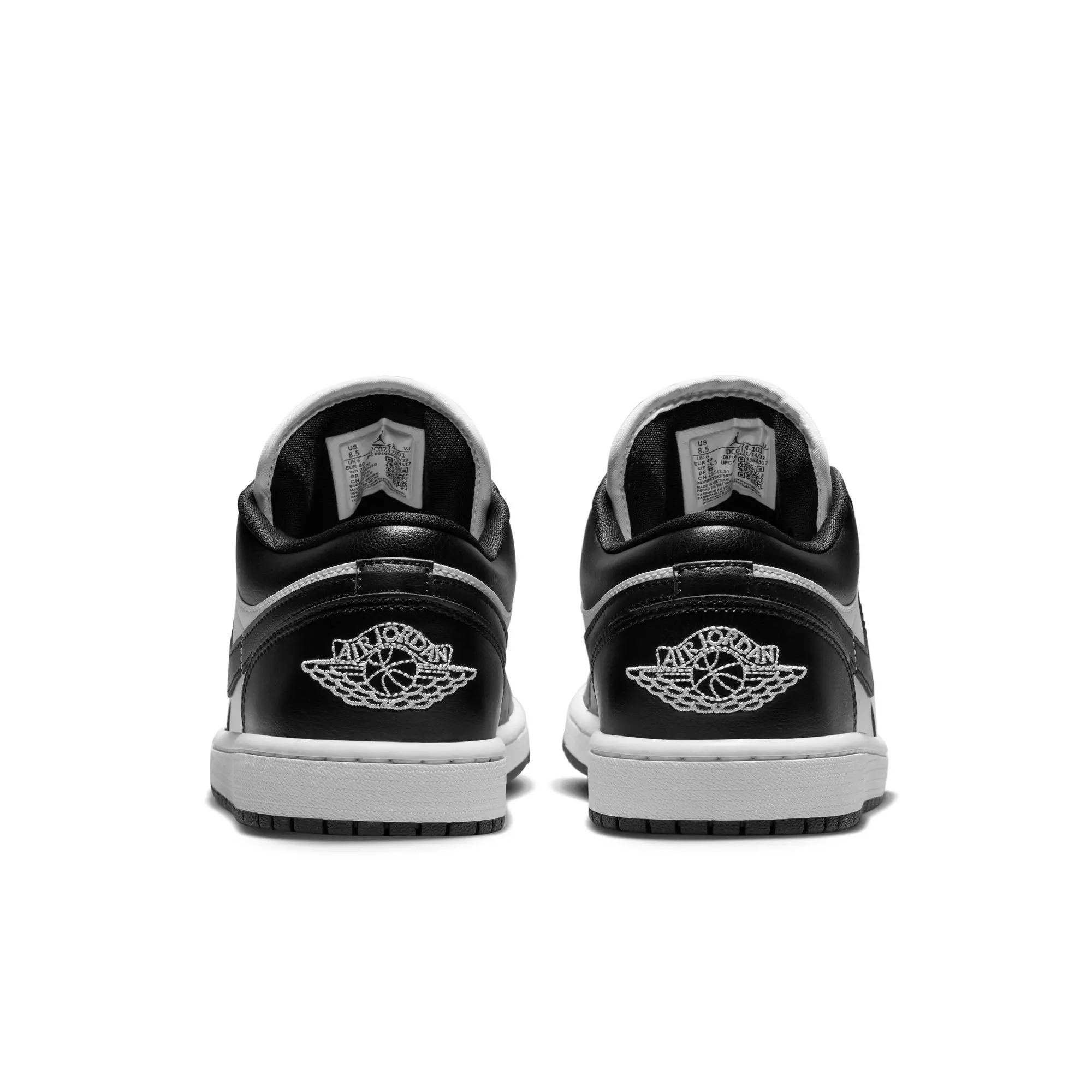 Jordan 1 Low "White/Black/White" Women's Shoe - BLACK/WHITE