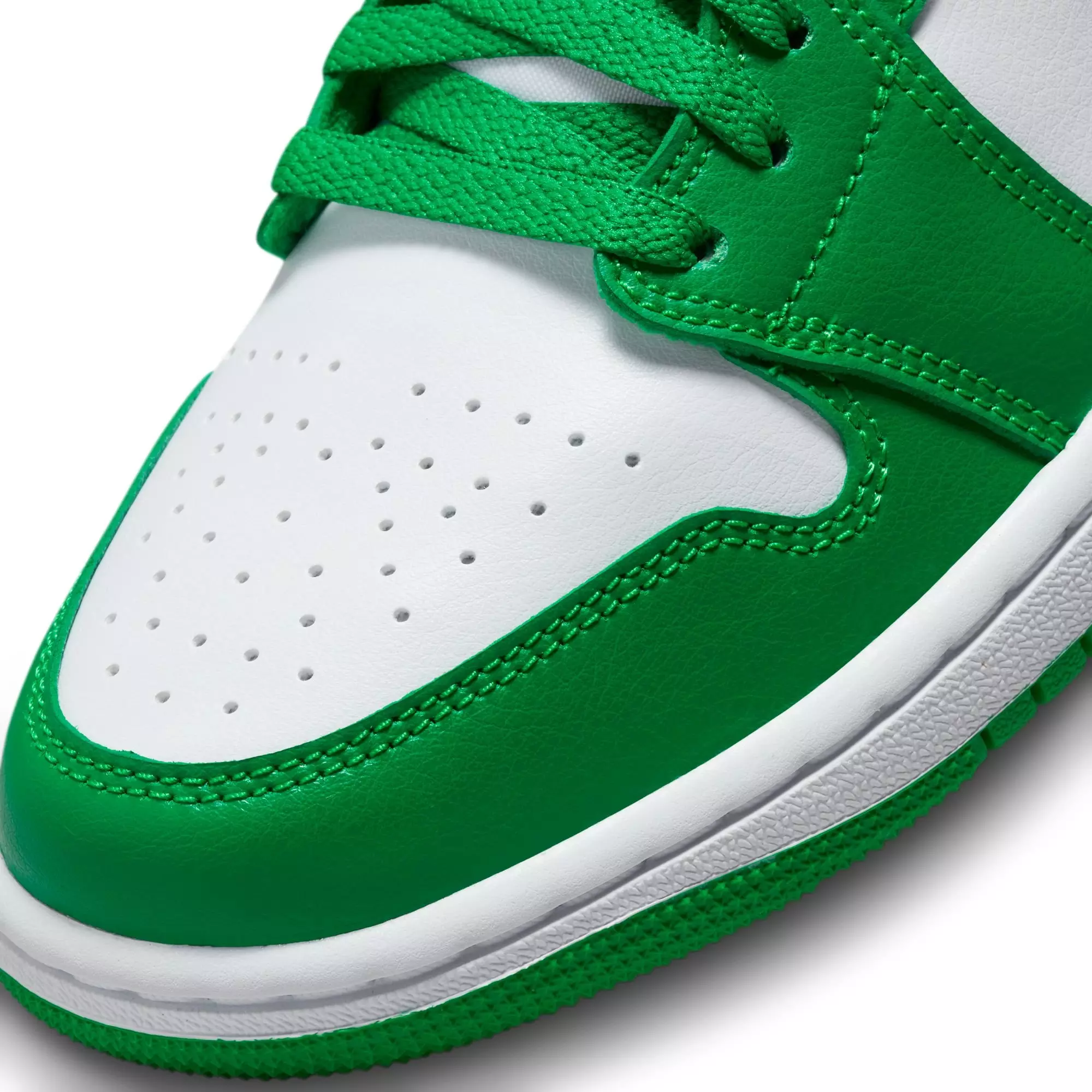 Jordan 1 Low "Lucky Green/Aquatone/White" Women's Shoe - GREEN/WHITE