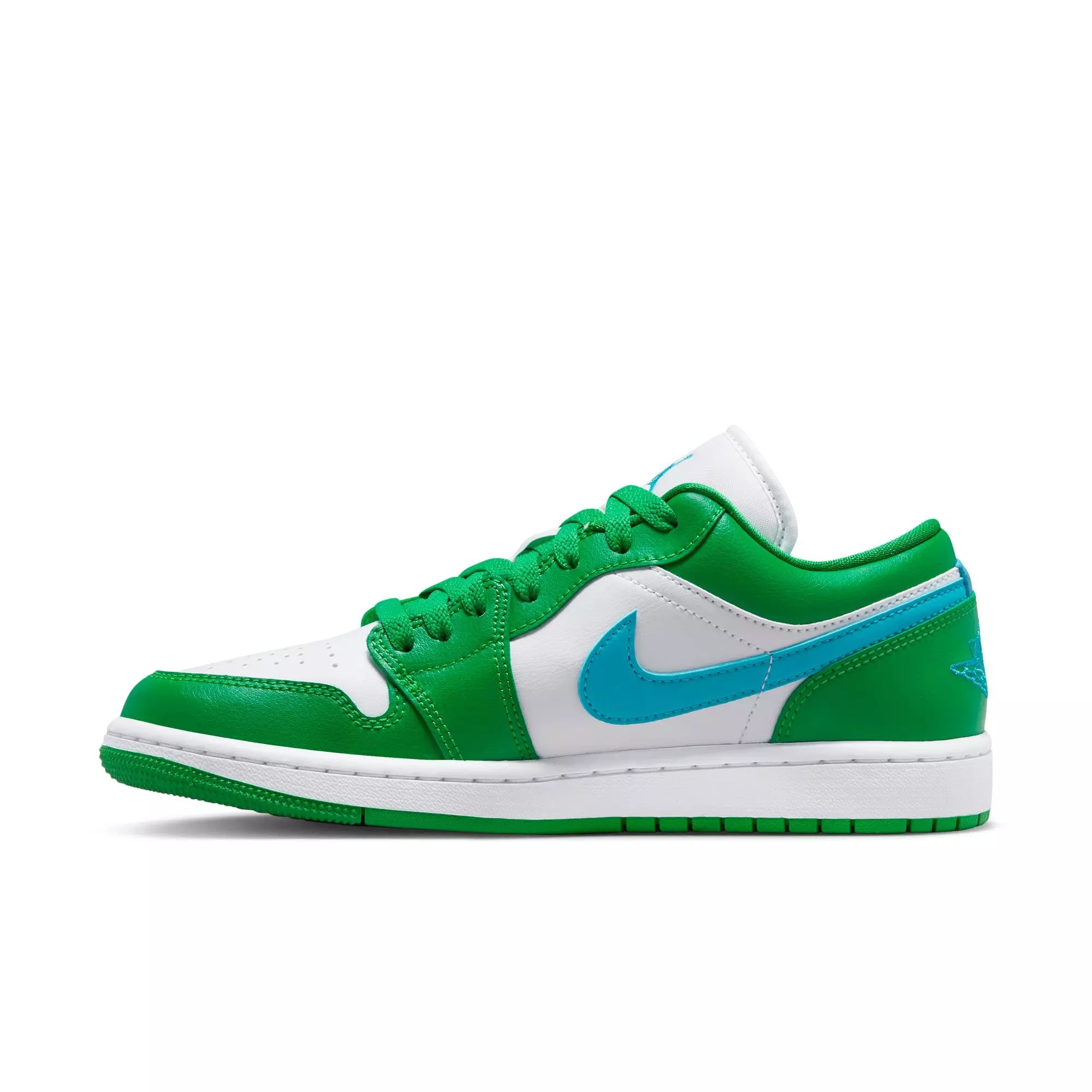 Jordan 1 Low "Lucky Green/Aquatone/White" Women's Shoe - GREEN/WHITE