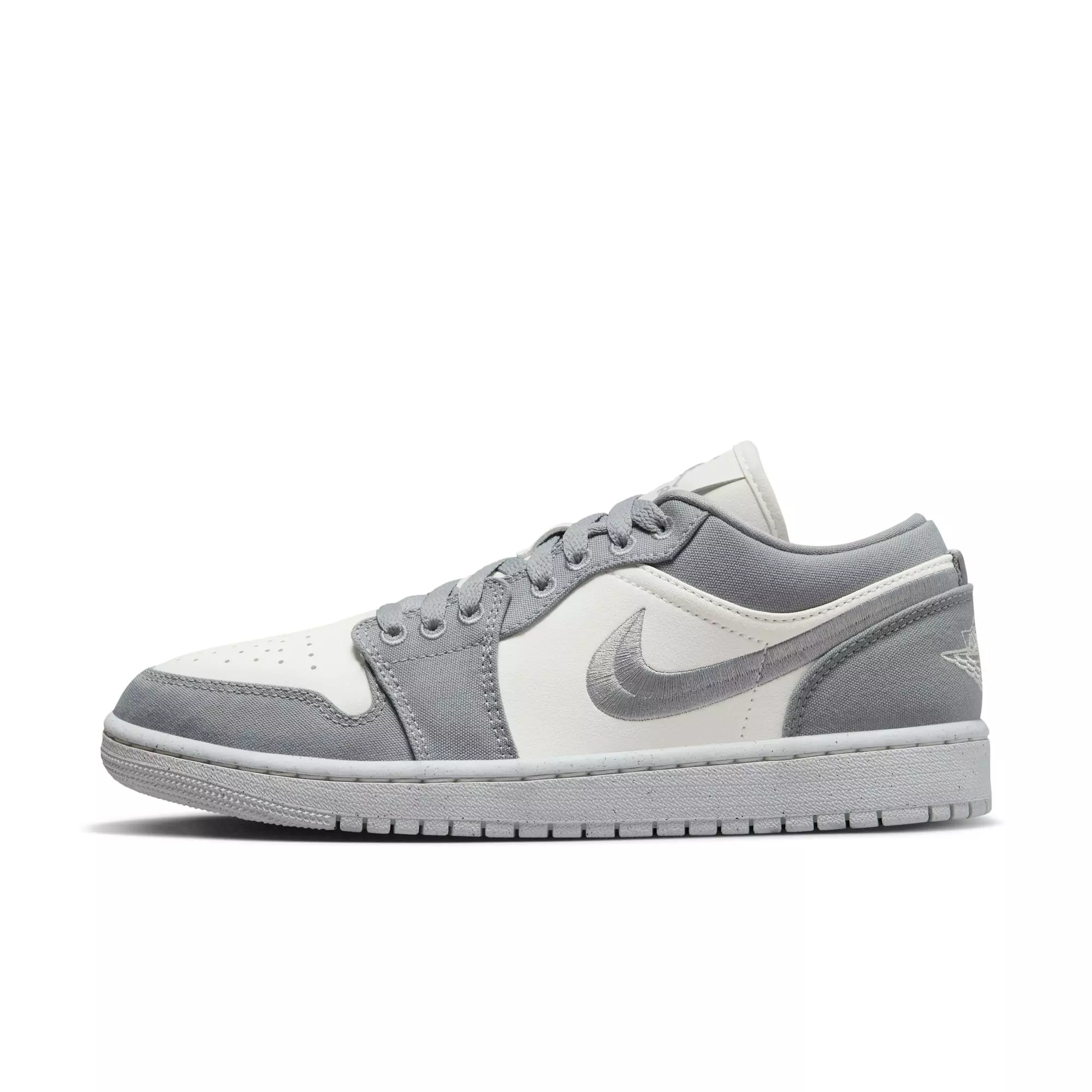 Jordan 1 Low "Lt Steel Grey/Sail/White" Women's Shoe - LT STEEL GREY/WHITE