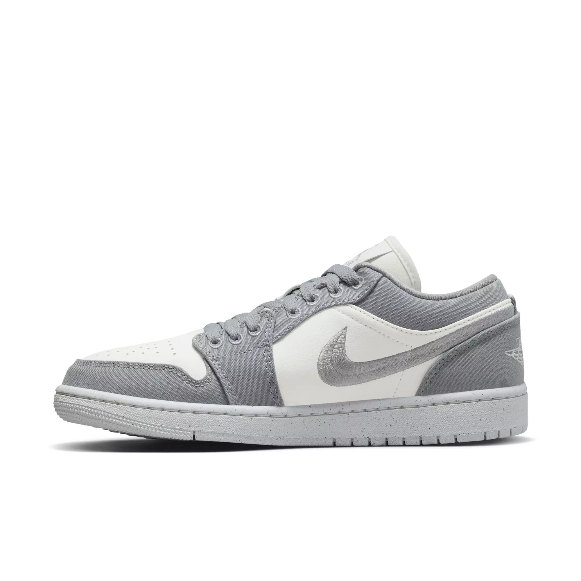 Jordan 1 Low "Lt Steel Grey/Sail/White" Women's Shoe - LT STEEL GREY/WHITE