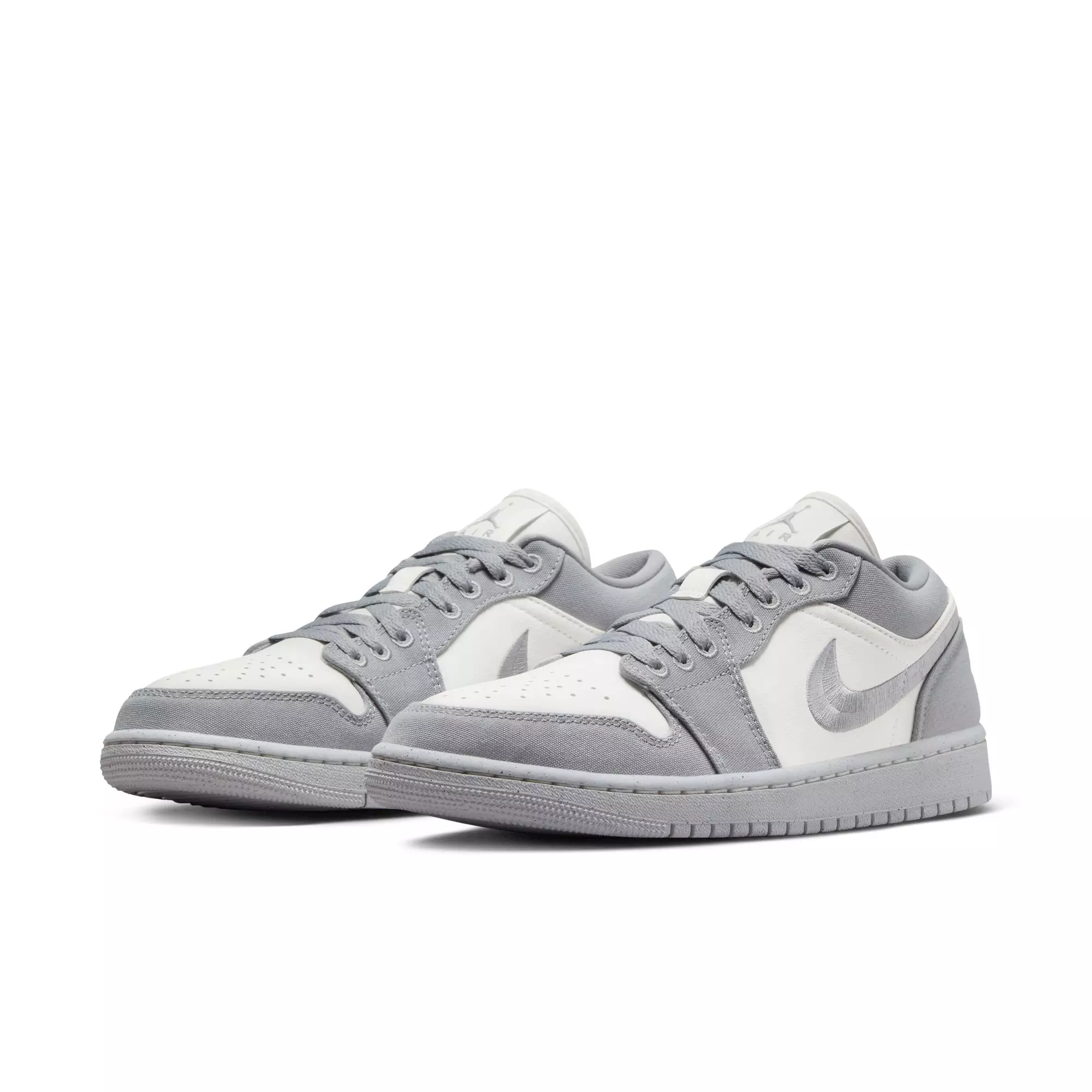 Jordan 1 Low "Lt Steel Grey/Sail/White" Women's Shoe - LT STEEL GREY/WHITE