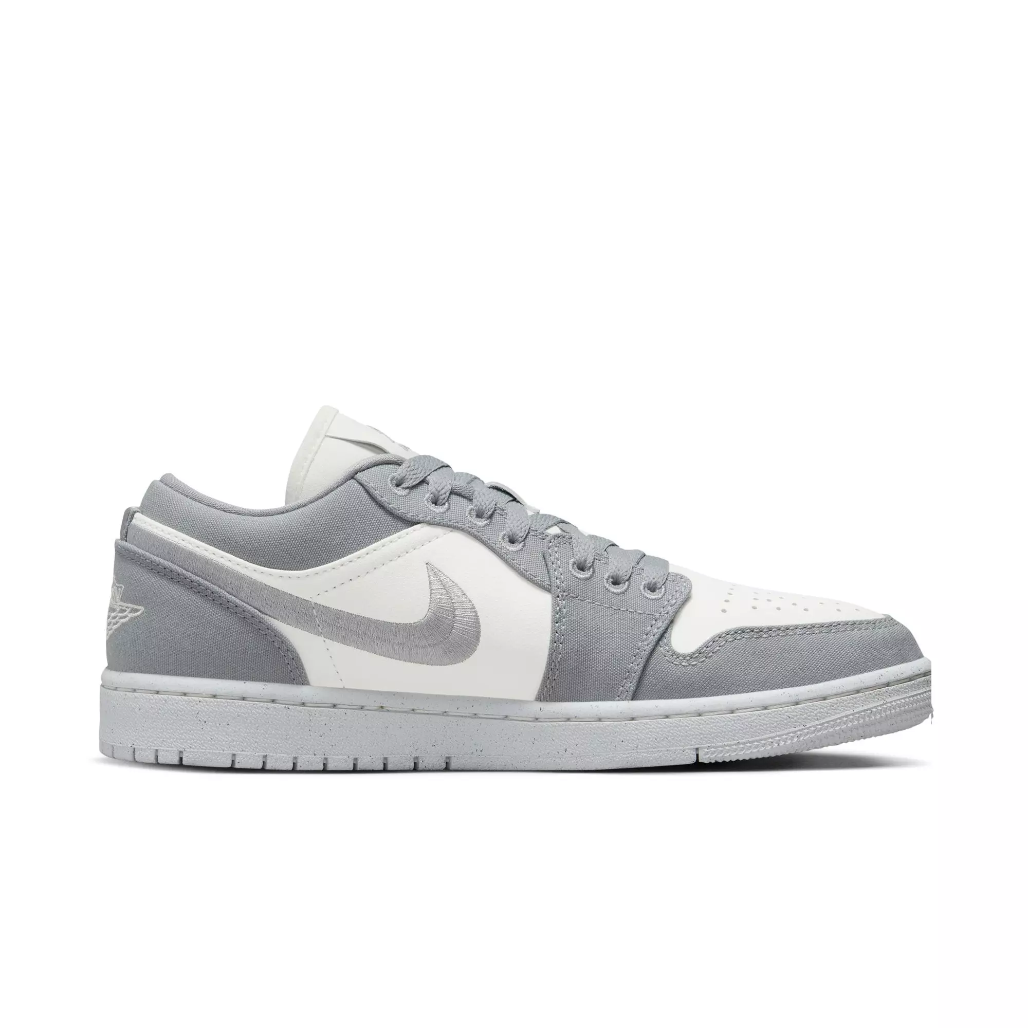 Jordan 1 Low "Lt Steel Grey/Sail/White" Women's Shoe - LT STEEL GREY/WHITE