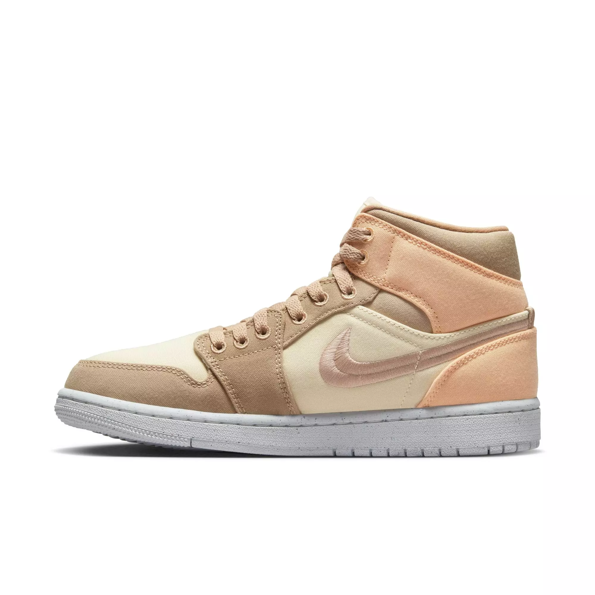 Jordan 1 Mid SE "Muslin/Desert-Celestial Gold-Sail" Women's Shoe - MUSLIN/DESERT-CELESTIAL GOLD-SAIL