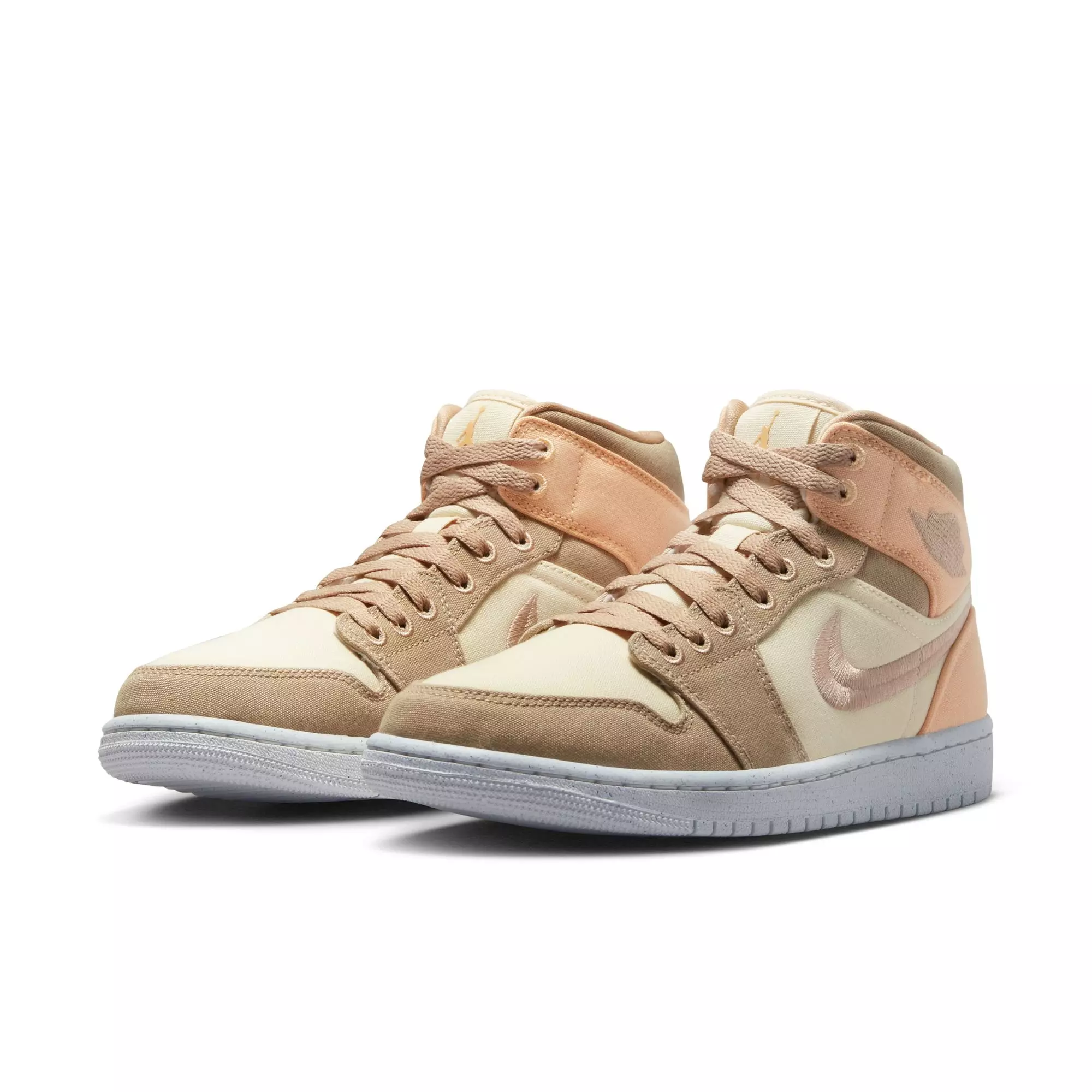 Jordan 1 Mid SE "Muslin/Desert-Celestial Gold-Sail" Women's Shoe - MUSLIN/DESERT-CELESTIAL GOLD-SAIL