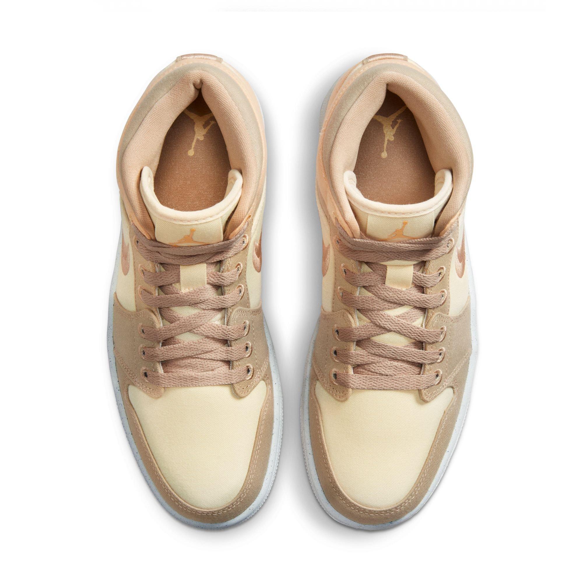 Jordan 1 Mid SE "Muslin/Desert-Celestial Gold-Sail" Women's Shoe - MUSLIN/DESERT-CELESTIAL GOLD-SAIL Thumbnail View 7