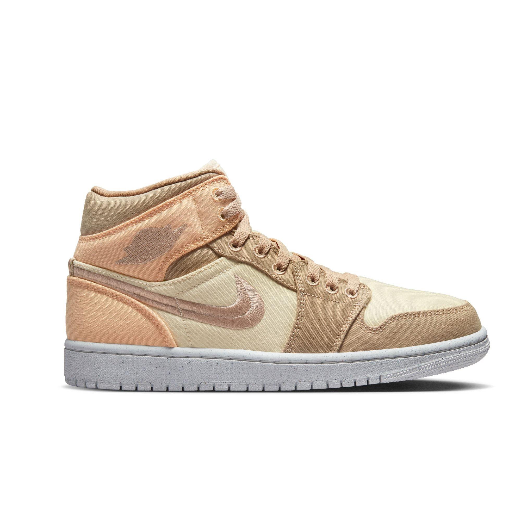 Jordan 1 Mid SE "Muslin/Desert-Celestial Gold-Sail" Women's Shoe - MUSLIN/DESERT-CELESTIAL GOLD-SAIL Thumbnail View 1