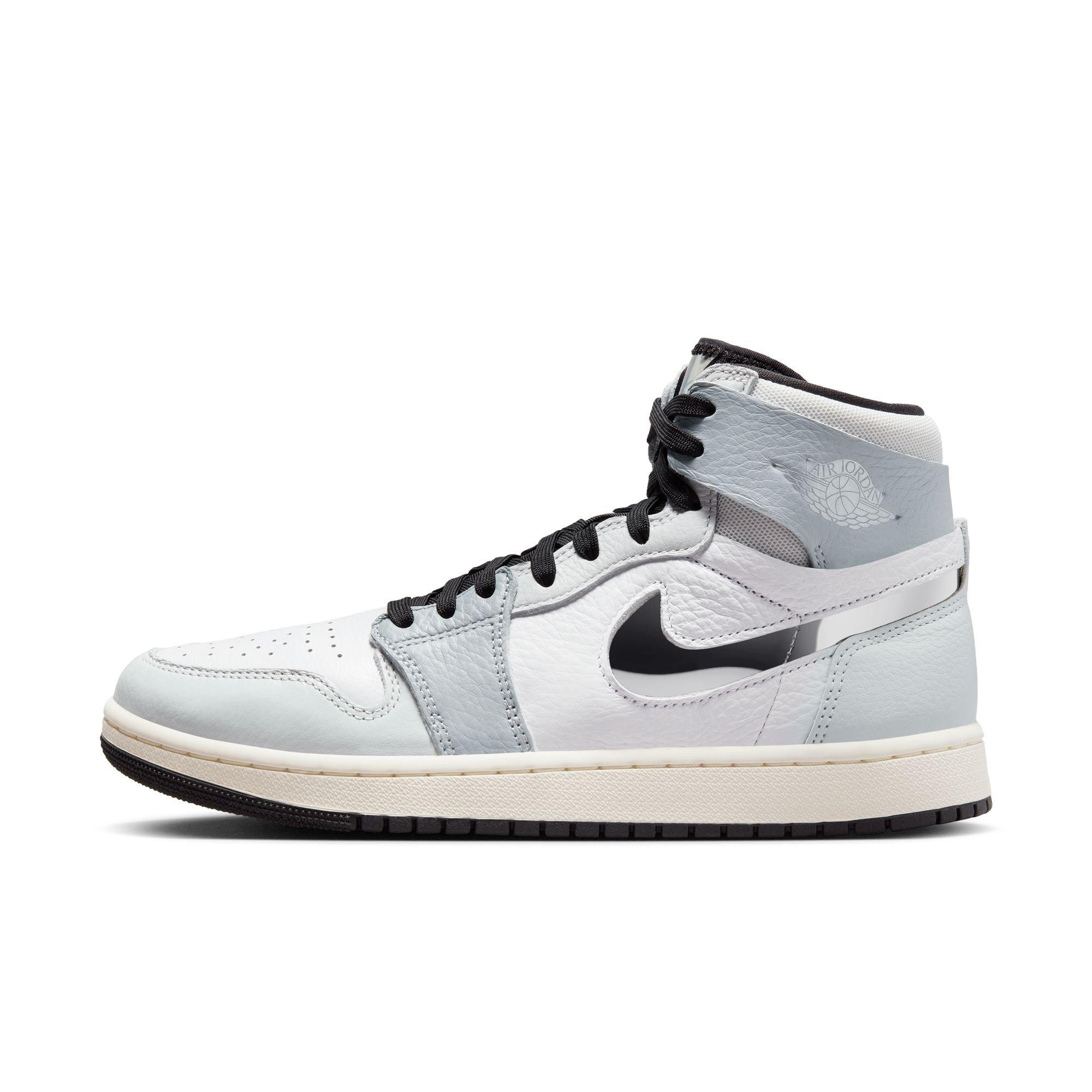 Jordan 1 Zoom Air CMFT 2 "White/Metallic Silver/Photon Dust" Women's Shoe - GREY/WHITE Thumbnail View 9