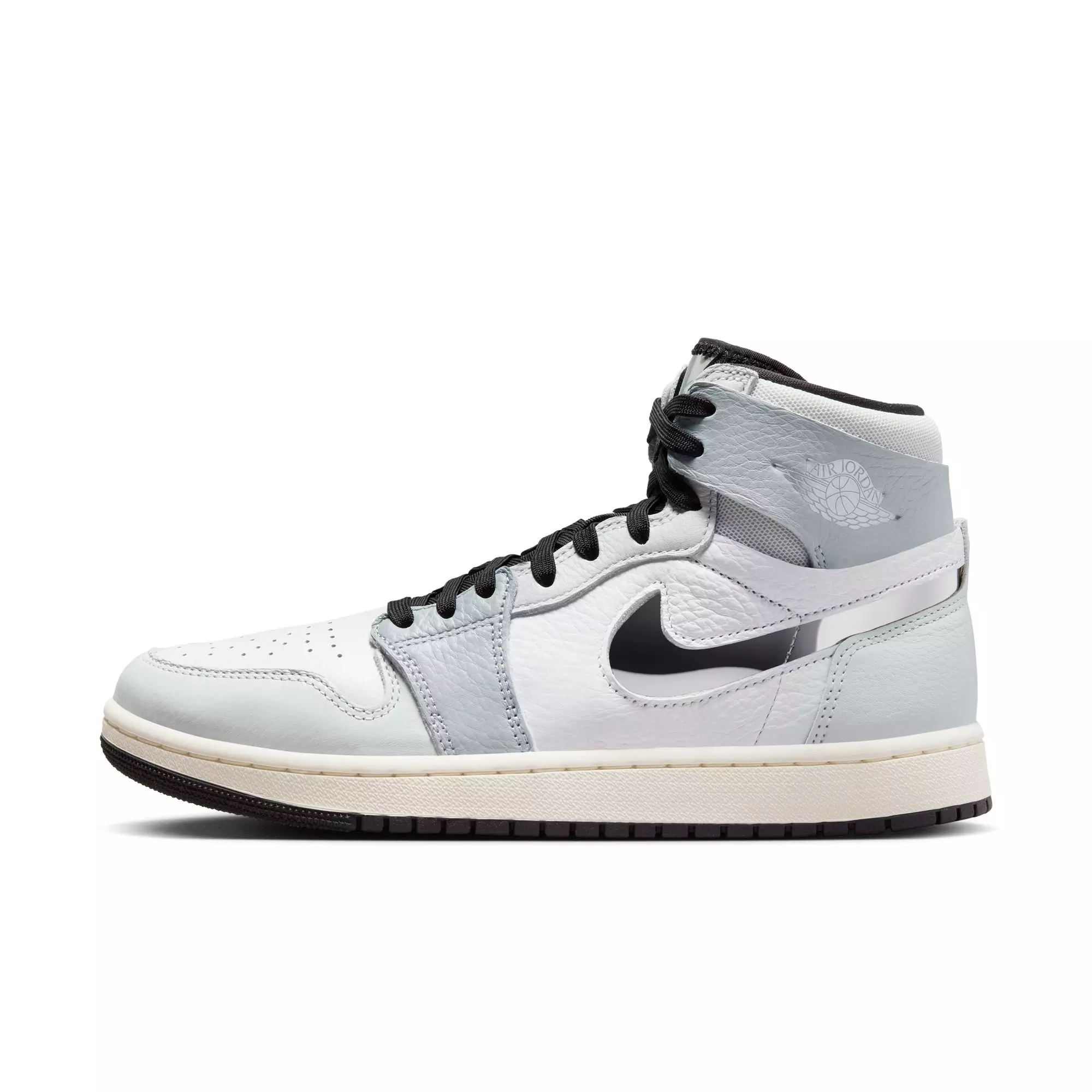 Jordan 1 Zoom Air CMFT 2 "White/Metallic Silver/Photon Dust" Women's Shoe - GREY/WHITE