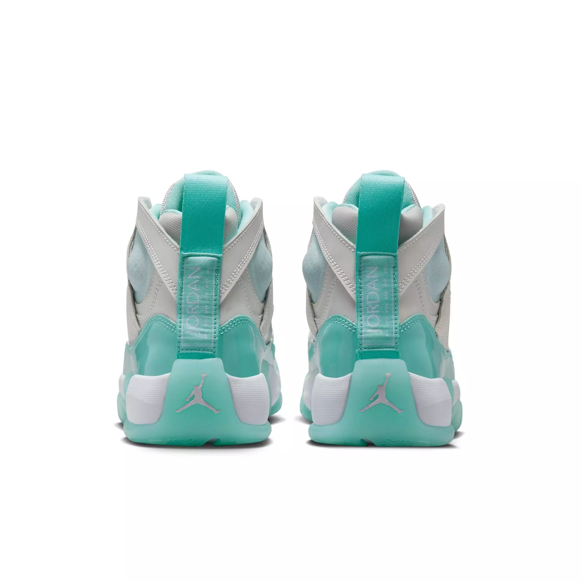 Jordan Jumpman Two Trey "Neutral Grey/Bleached Aqua/White" Women's Shoe - GREY/BLUE