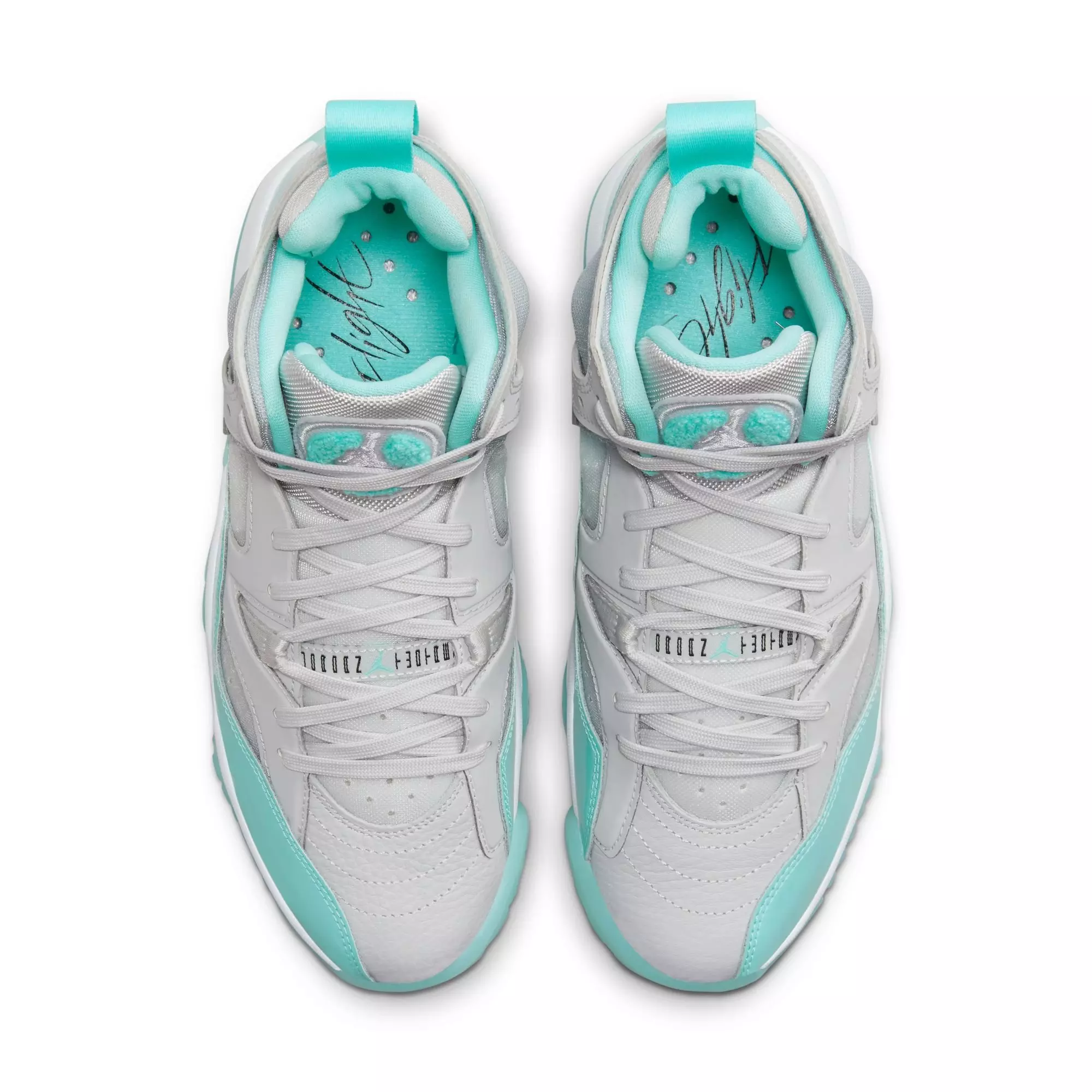 Jordan Jumpman Two Trey "Neutral Grey/Bleached Aqua/White" Women's Shoe - GREY/BLUE