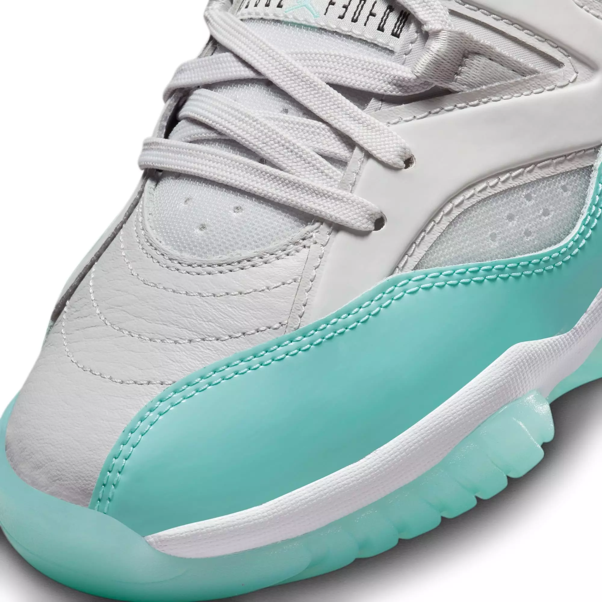 Jordan Jumpman Two Trey "Neutral Grey/Bleached Aqua/White" Women's Shoe - GREY/BLUE