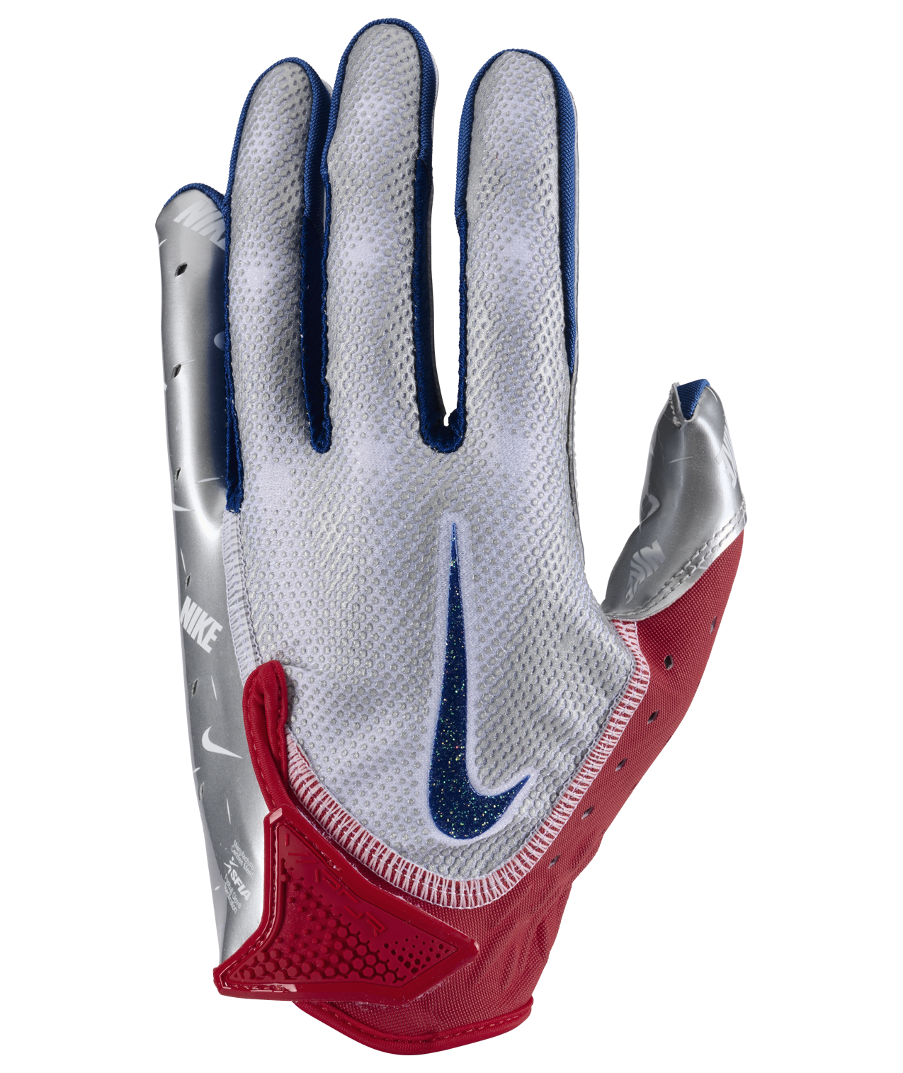 Nike Vapor Jet 7.0 USA Football Receiver Gloves - WHITE/RED/BLUE Thumbnail View 1