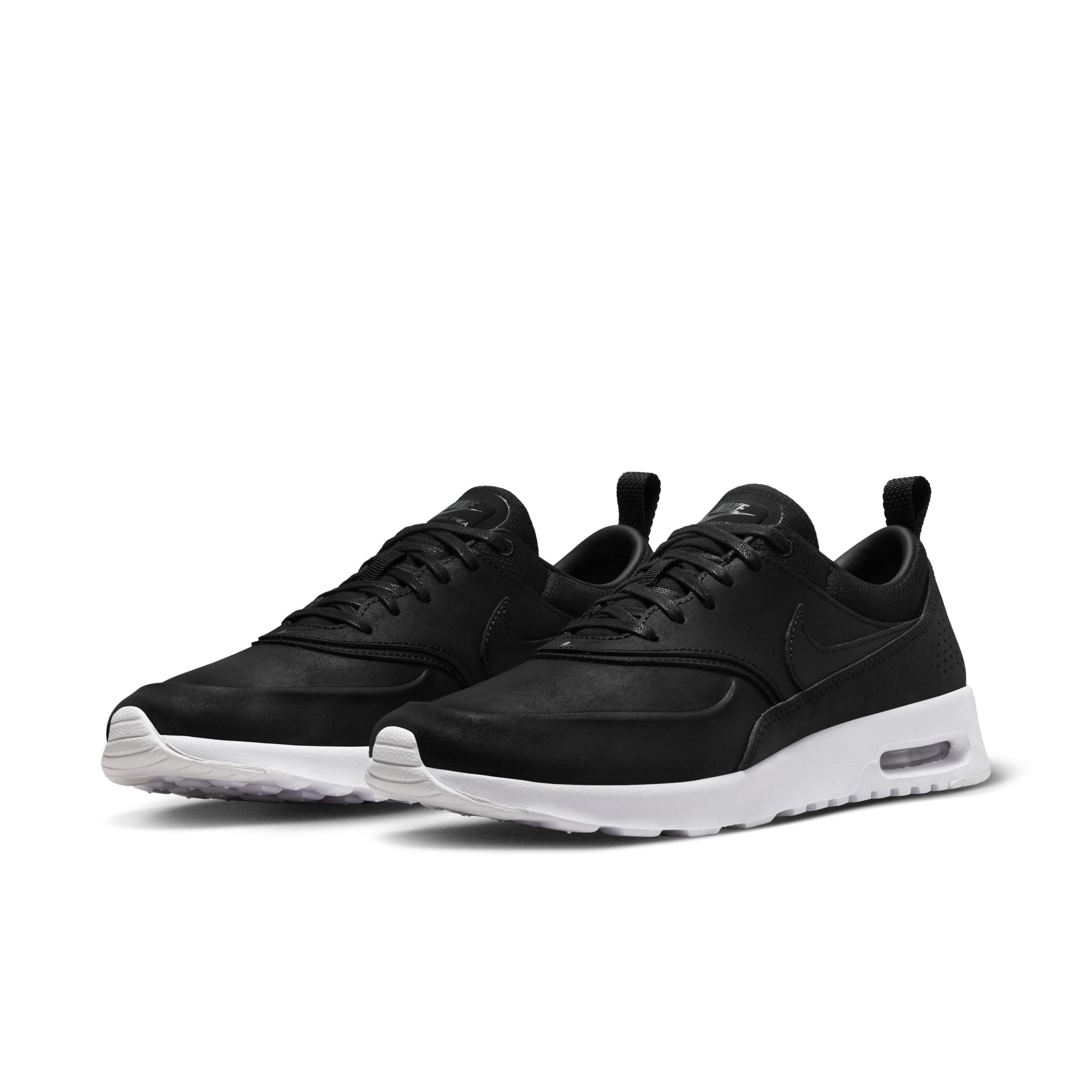Nike Air Max Thea Premium "Black/Anthracite/White" Women's Shoe - BLACK/WHITE Thumbnail View 3