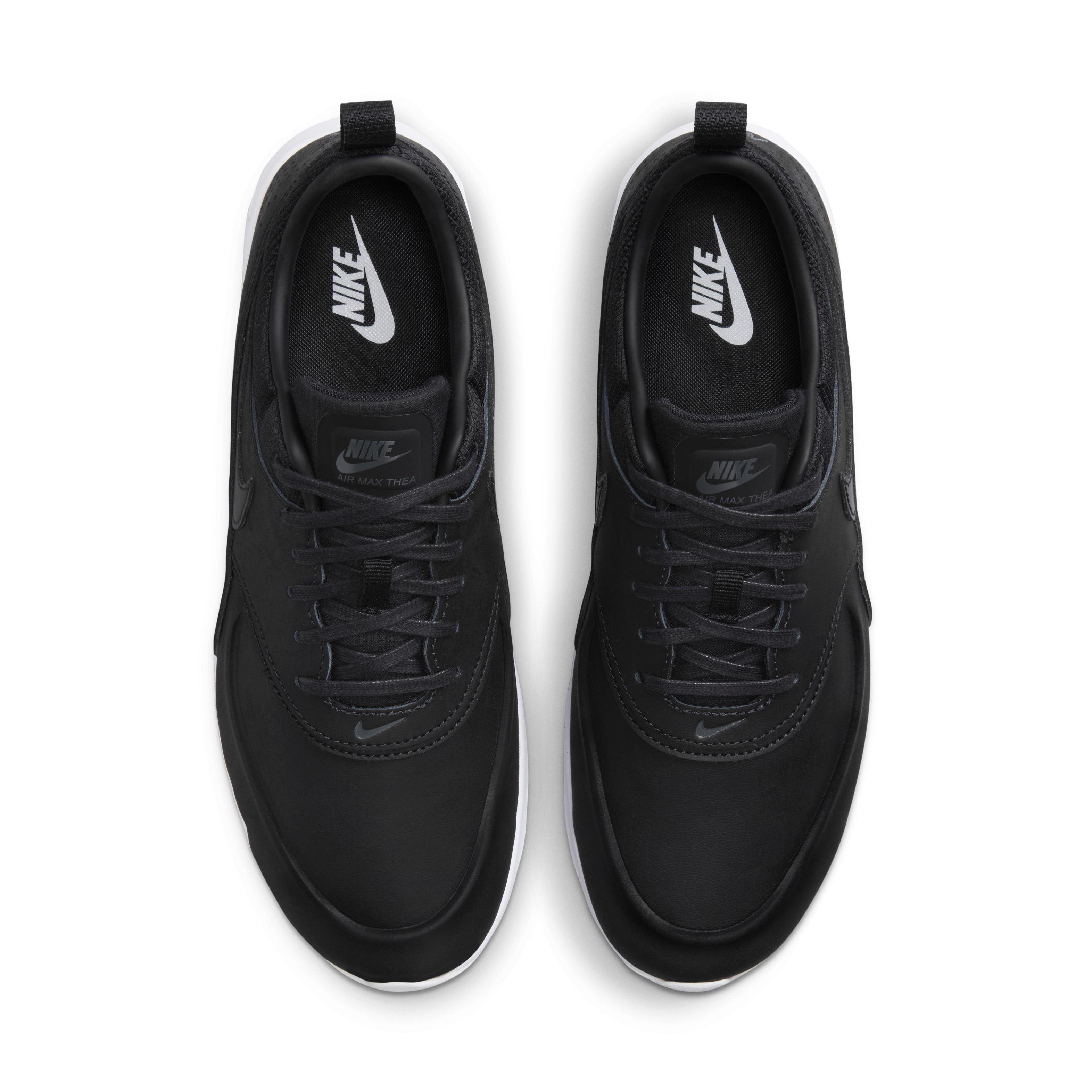 Nike Air Max Thea Premium "Black/Anthracite/White" Women's Shoe - BLACK/WHITE Thumbnail View 4