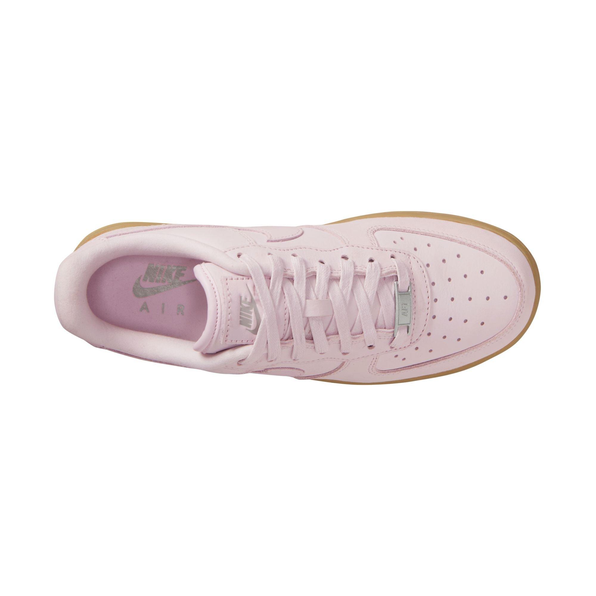 Nike Air Force 1 Premium "Pearl Pink/Gum Light Brown" Women's Shoe - PINK/BROWN Thumbnail View 6
