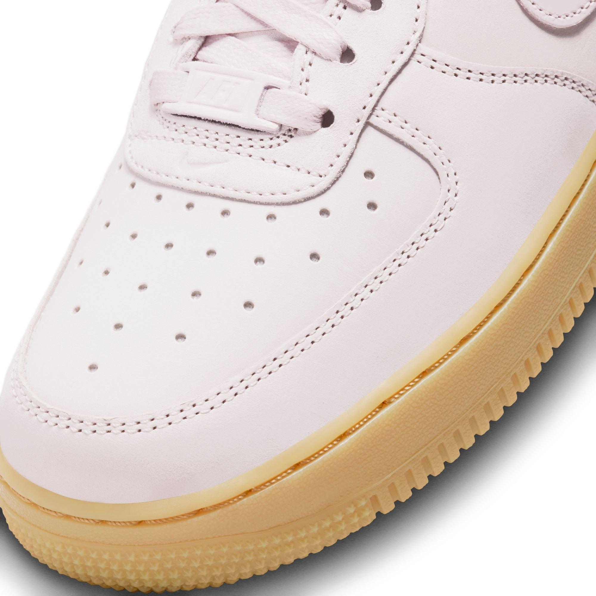 Nike Air Force 1 Premium "Pearl Pink/Gum Light Brown" Women's Shoe - PINK/BROWN Thumbnail View 8