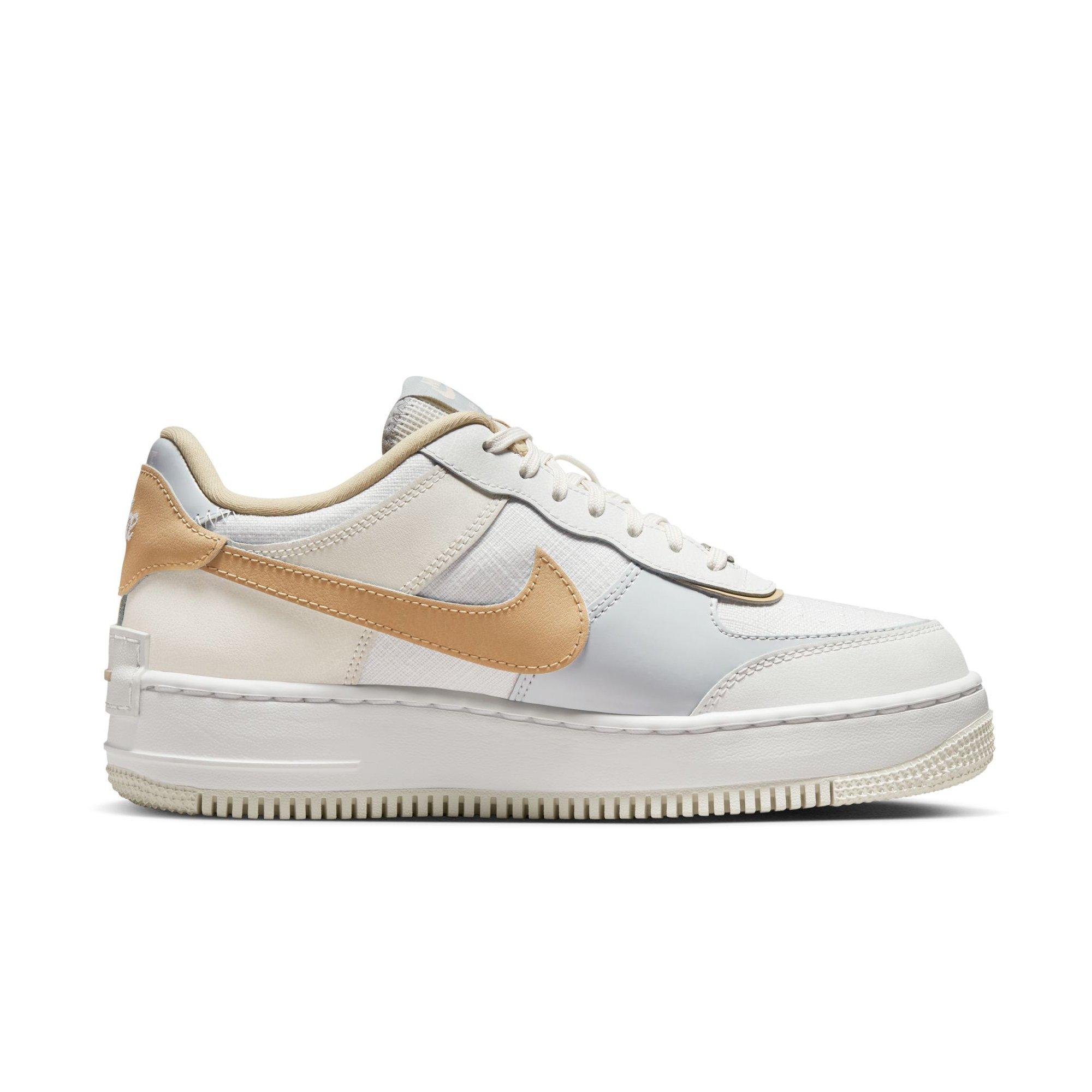 Nike Womens Air Force 1 '07 (Summit White/Summit White/Sail/Wolf Grey) 13.5