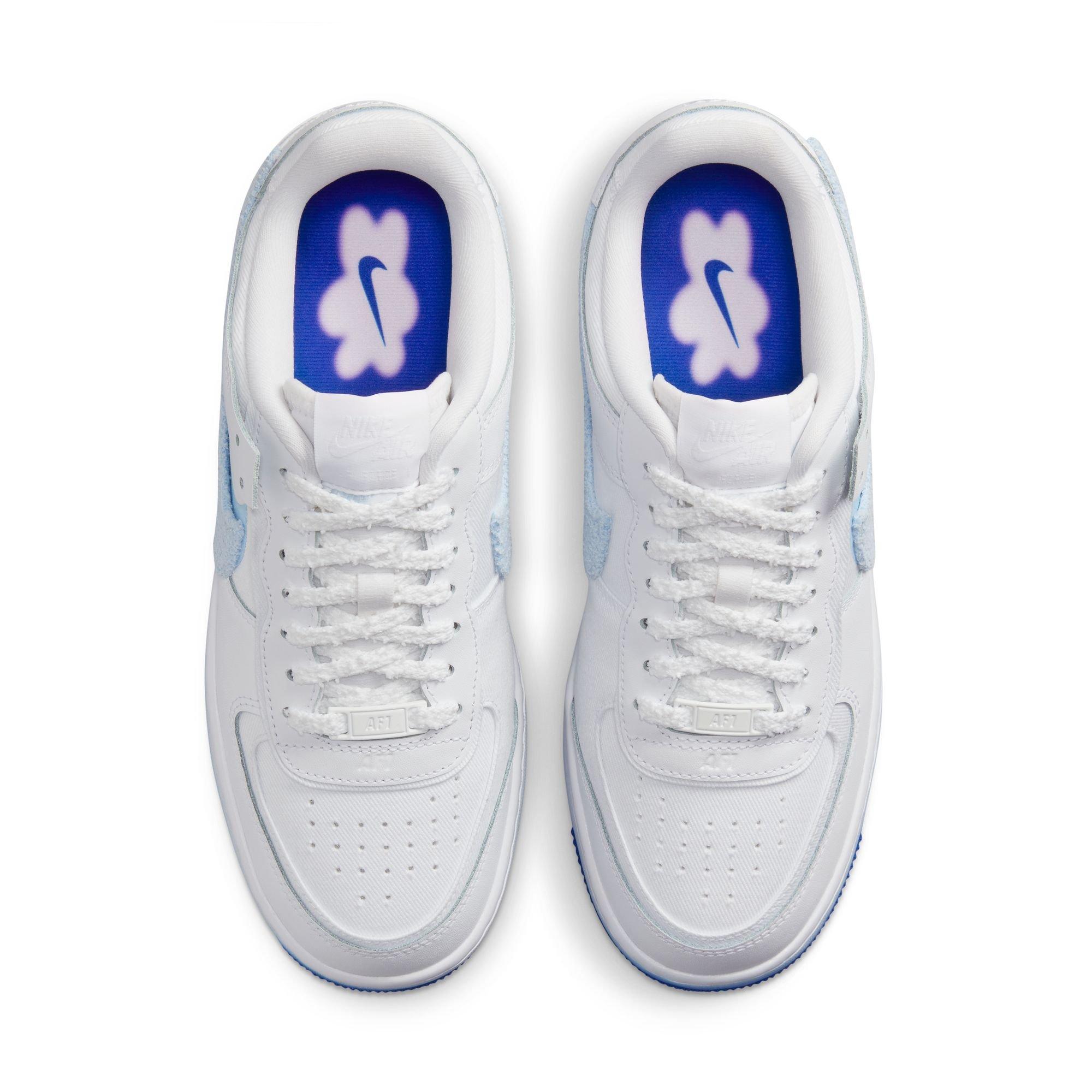 Nike Air Force 1 '07 White/Deep Royal Blue/University Blue Men's Shoe -  Hibbett