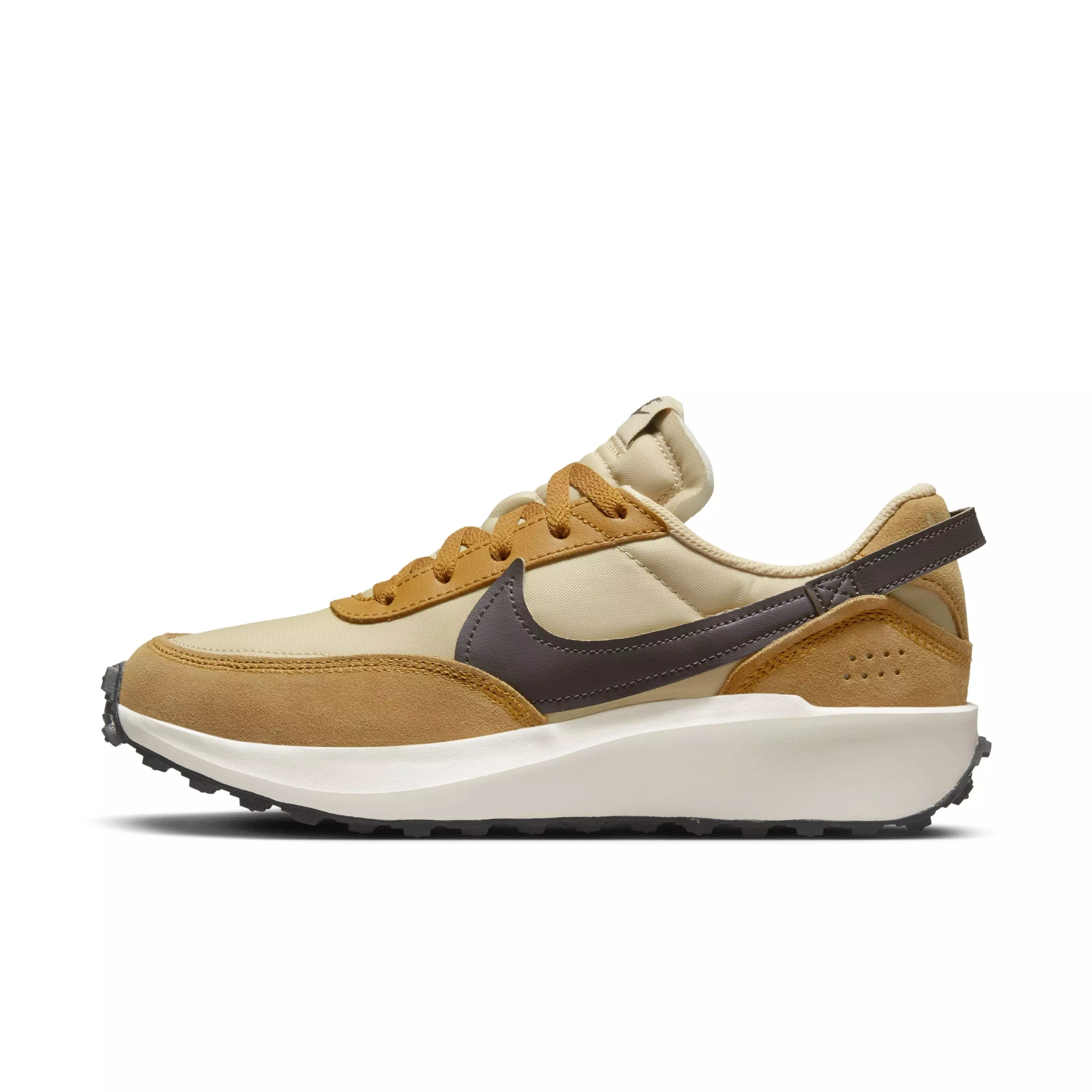 Nike Waffle Debut "Sesame/Desert Ochre/Black/Baroque Brown" Women's Shoe - BROWN/WHITE