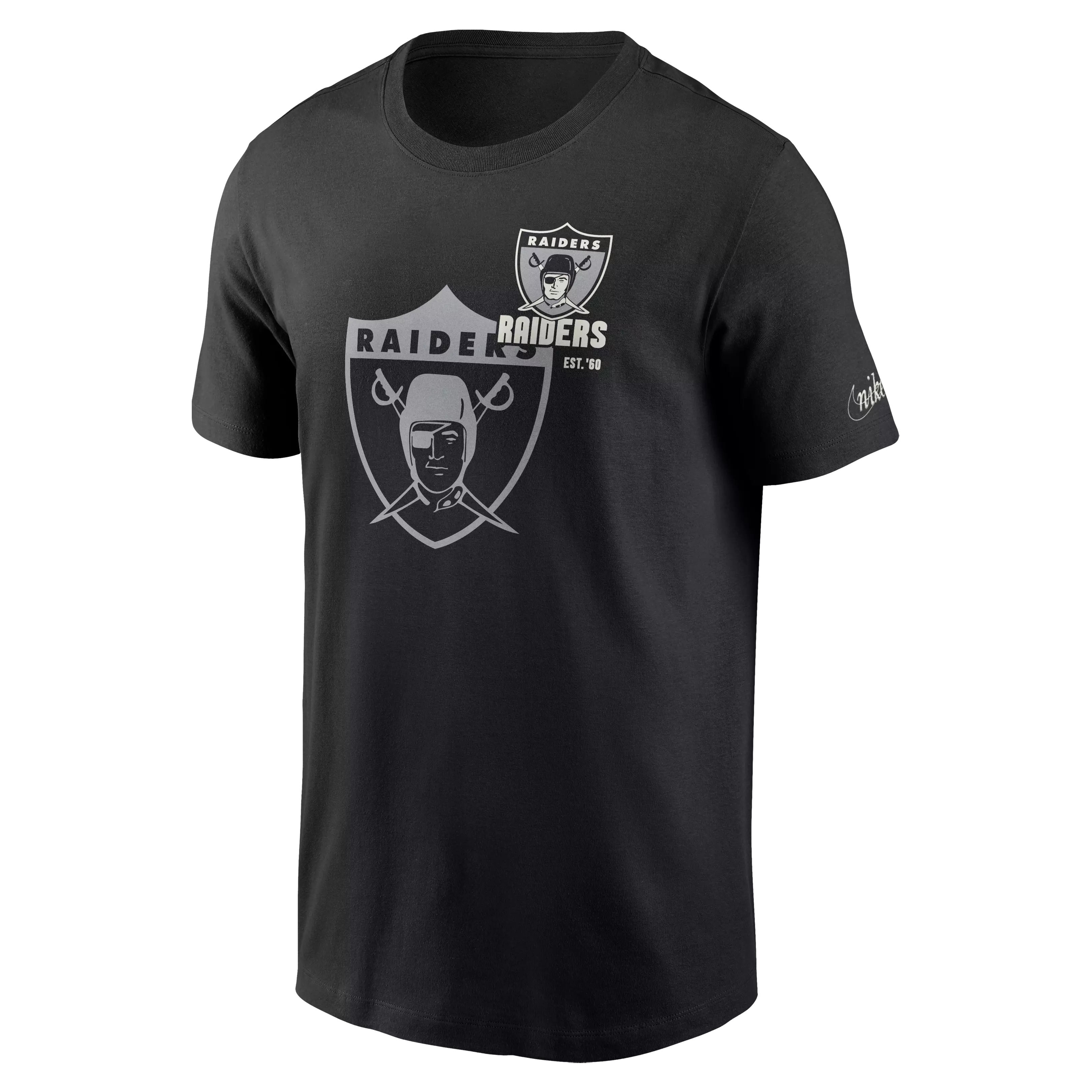 Nike Men's Las Vegas Raiders Stack Short Sleeve Top - BLACK