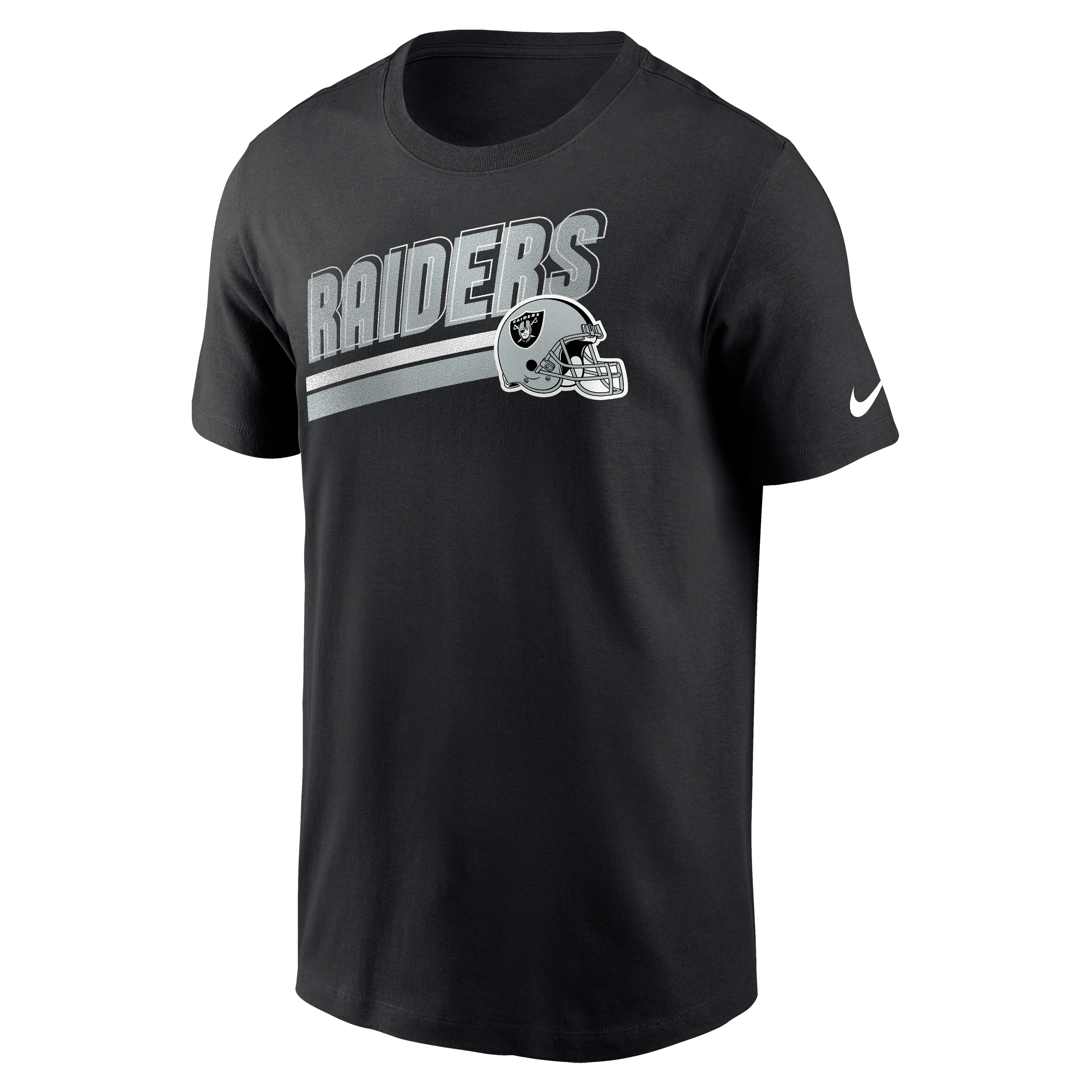 Nike Men's Las Vegas Raiders Rewind Blitz Short Sleeve Tee - BLACK Thumbnail View 1