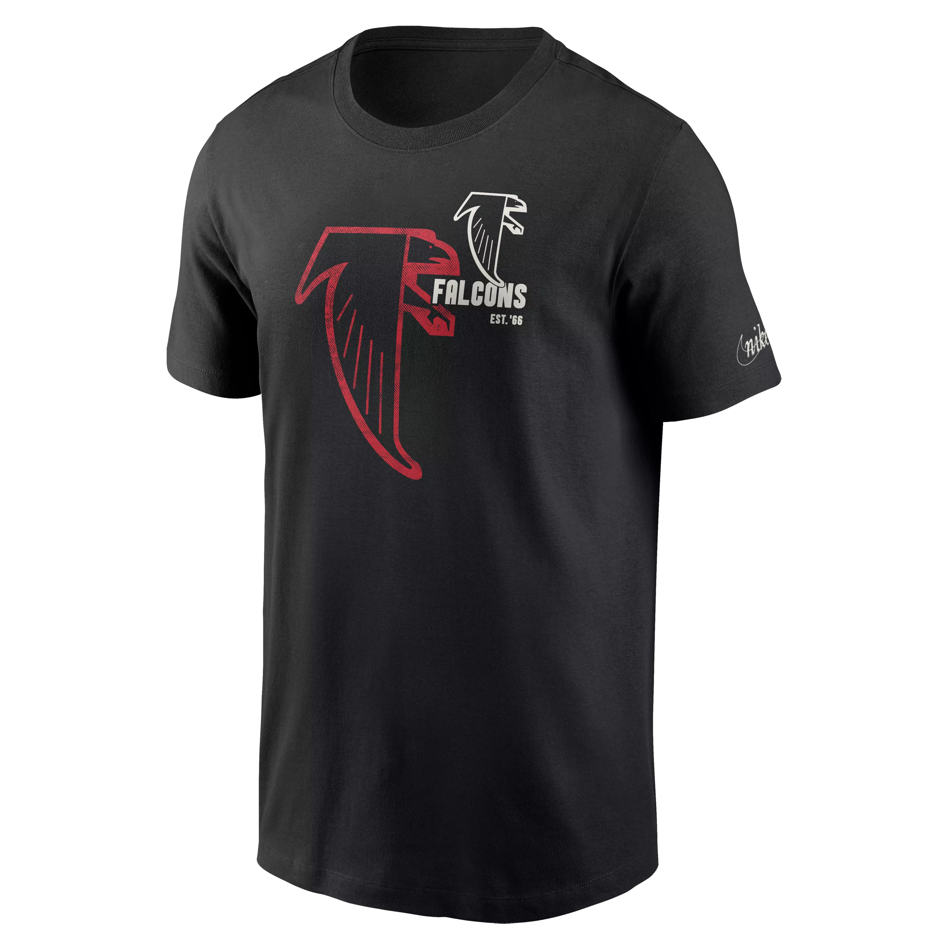 Nike Men's Atlanta Falcons Stack Short Sleeve Top - BLACK