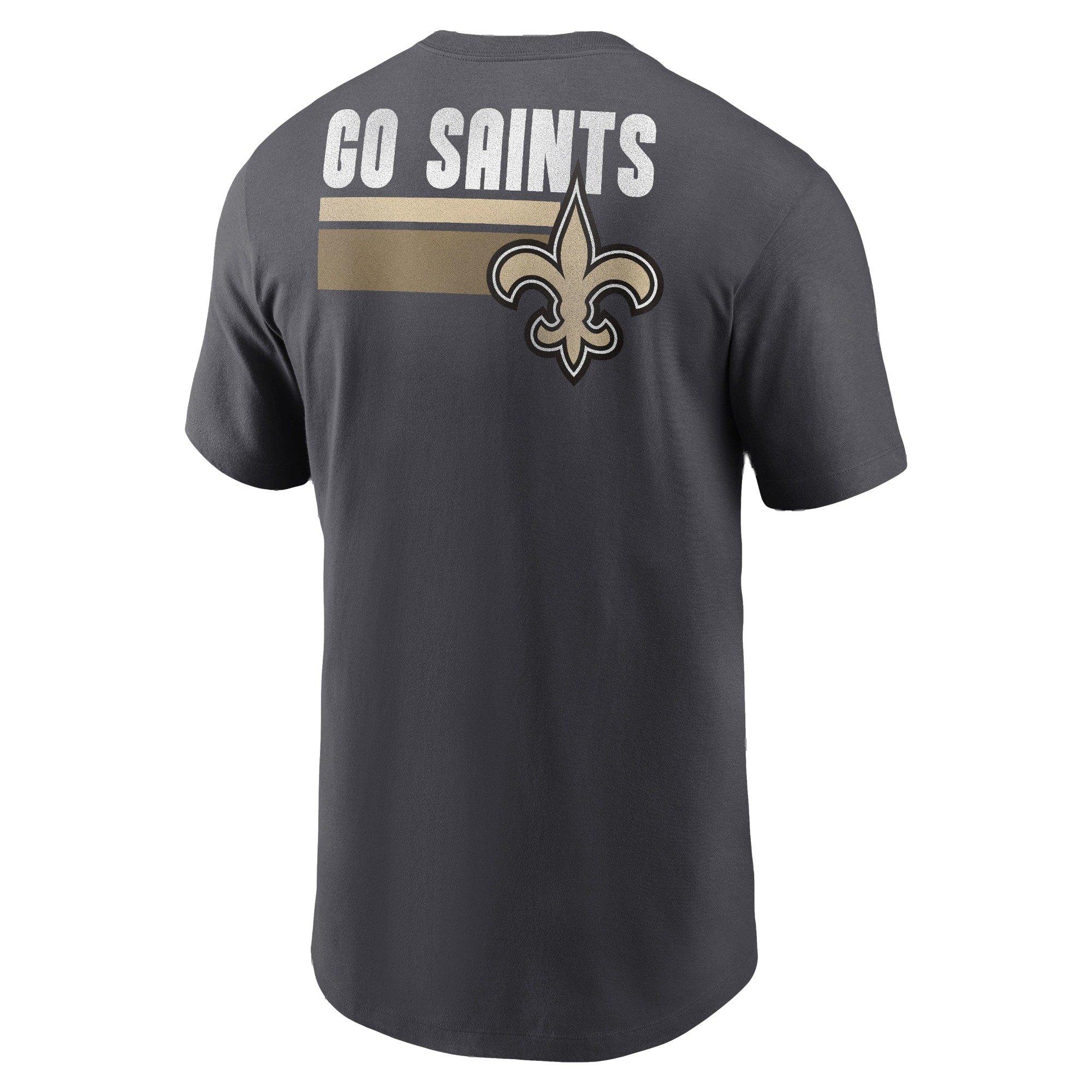 Nike Men's New Orleans Saints '23 NFL Blitz Short Sleeve Tee - GREY Thumbnail View 1