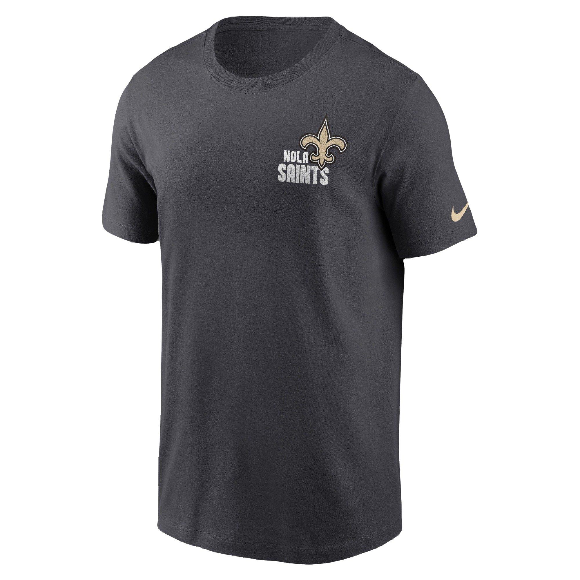 Nike Men's New Orleans Saints '23 NFL Blitz Short Sleeve Tee - GREY Thumbnail View 2