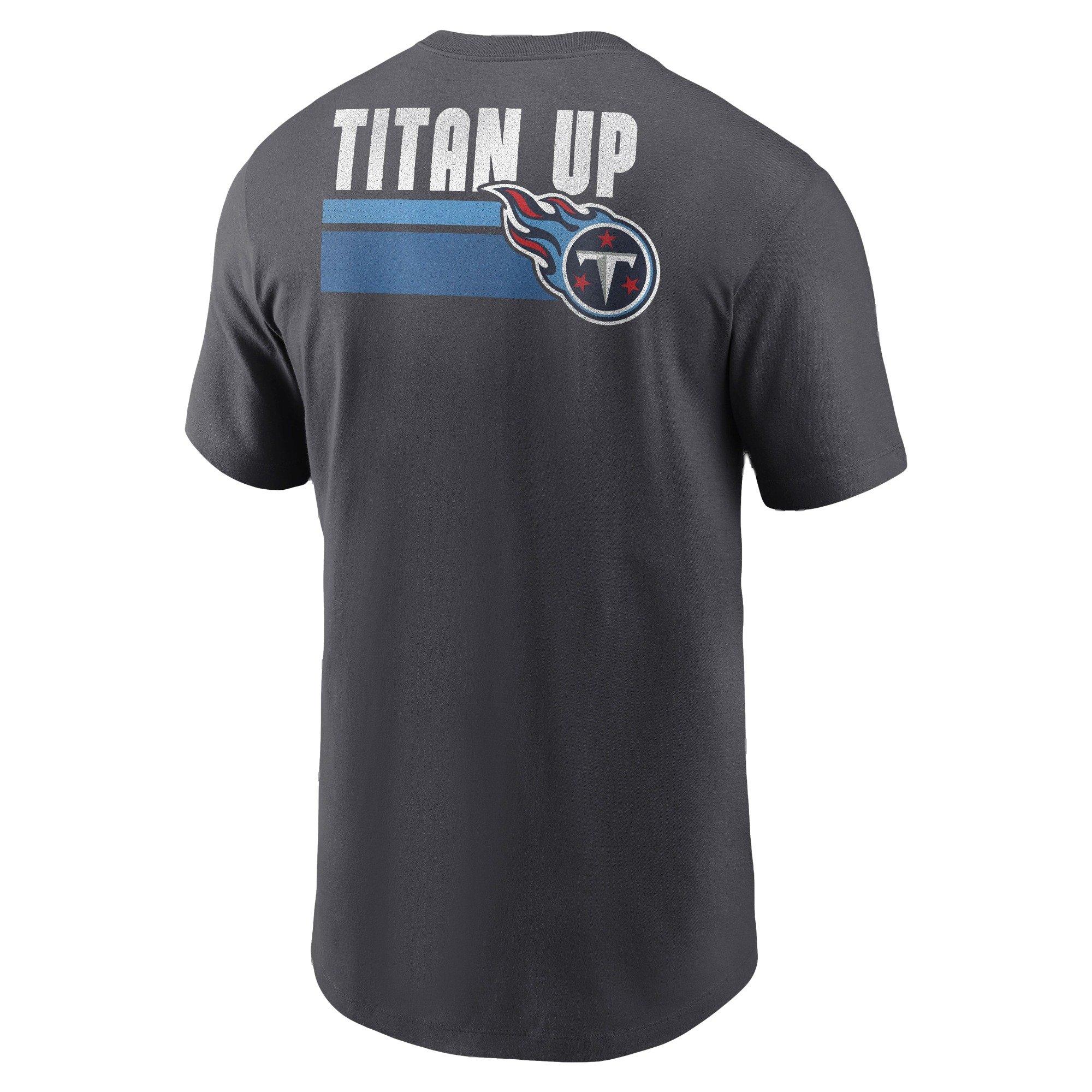 Nike Men's Tennessee Titans '23 NFL Blitz Short Sleeve Tee - GREY Thumbnail View 1