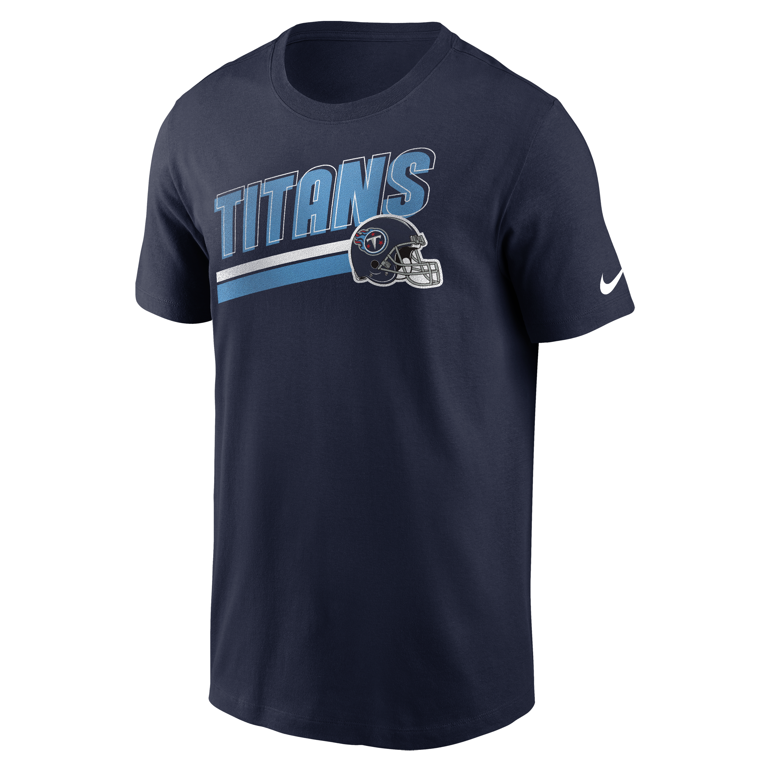 Nike Men's Tennessee Titans Rewind Blitz Short Sleeve Tee - NAVY Thumbnail View 1